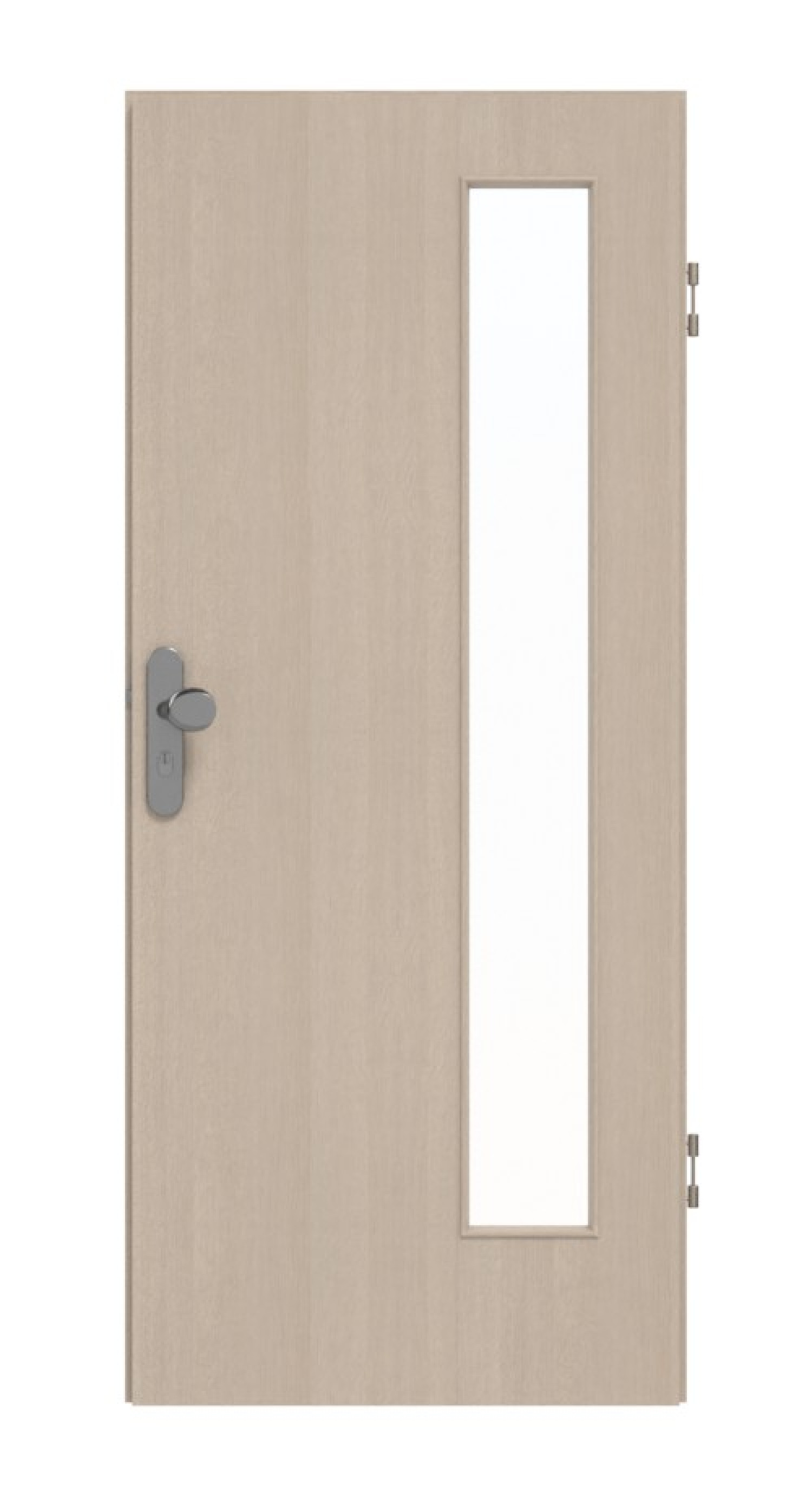 GARANT Wohnungseingangstür Authentic Akazie GCK08 mit Lichtausschnitt LA-4 bandseitig