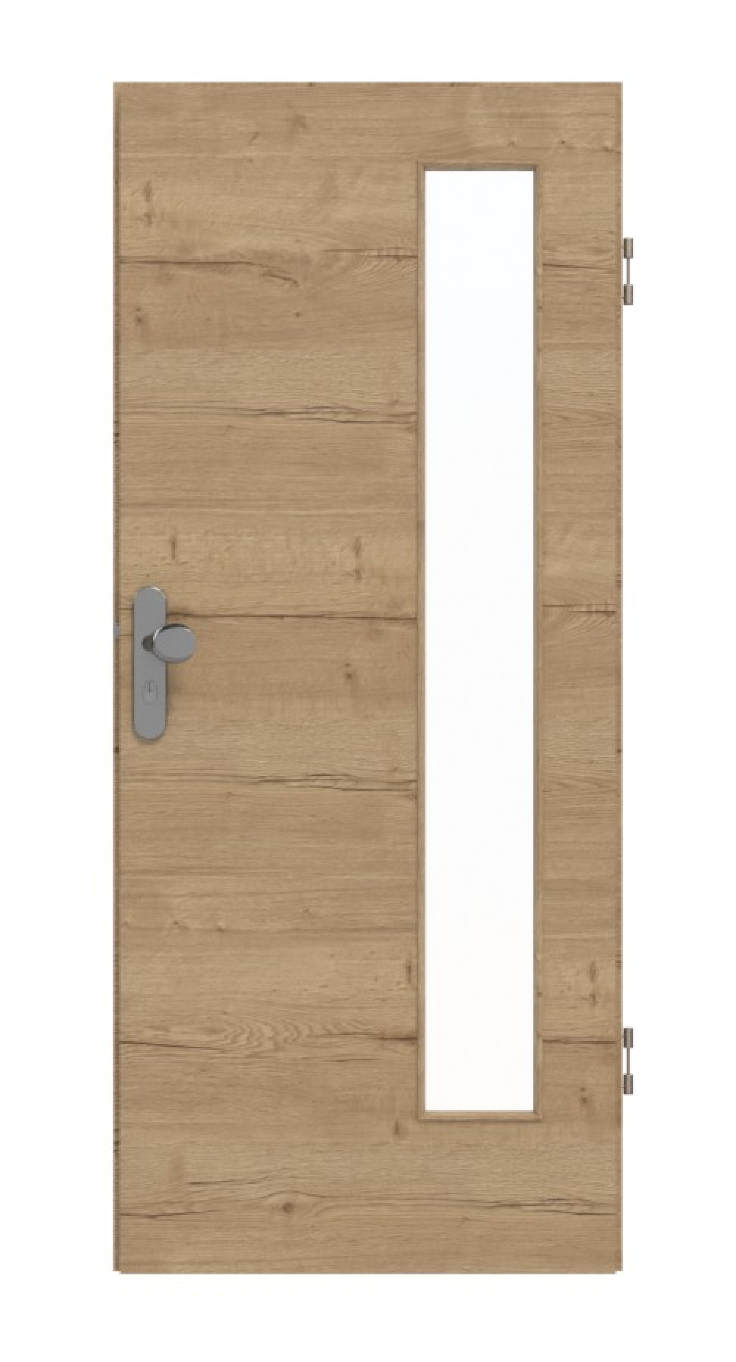 GARANT Wohnungseingangstür Quer Authentic Risseiche GCK08 mit Lichtausschnitt LA-4 bandseitig