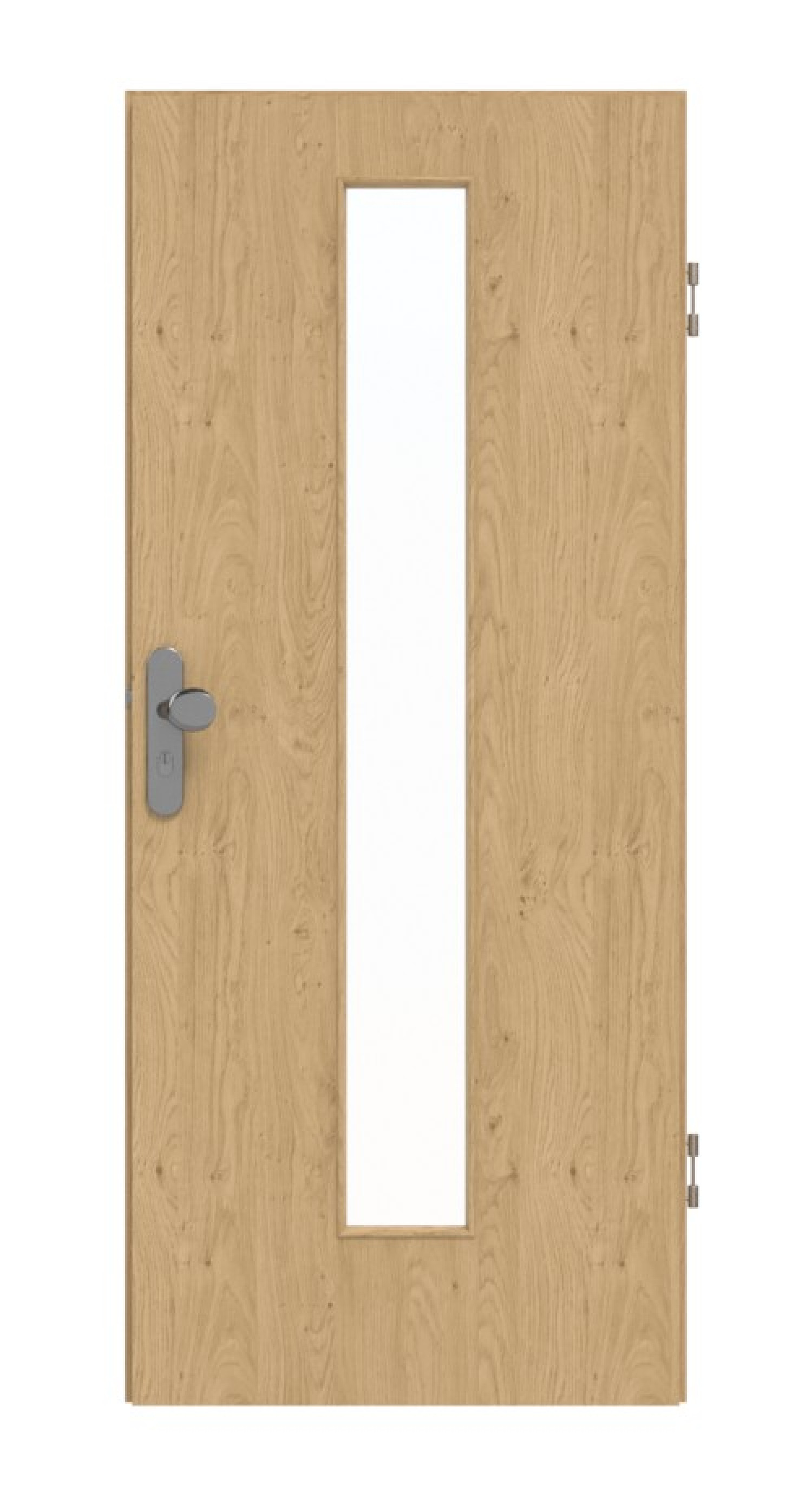 GARANT Wohnungseingangstür Authentic Asteiche GCK08 mit Lichtausschnitt LA-4 mittig