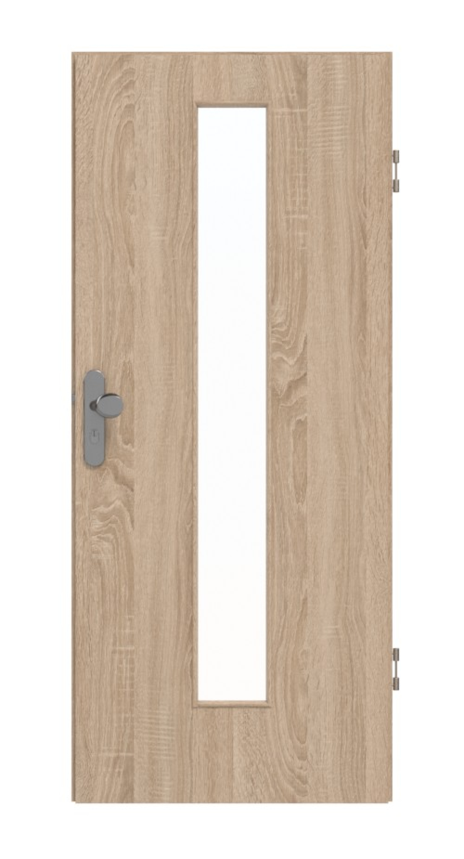 GARANT Wohnungseingangstür Authentic Eiche GCK08 mit Lichtausschnitt LA-4 mittig
