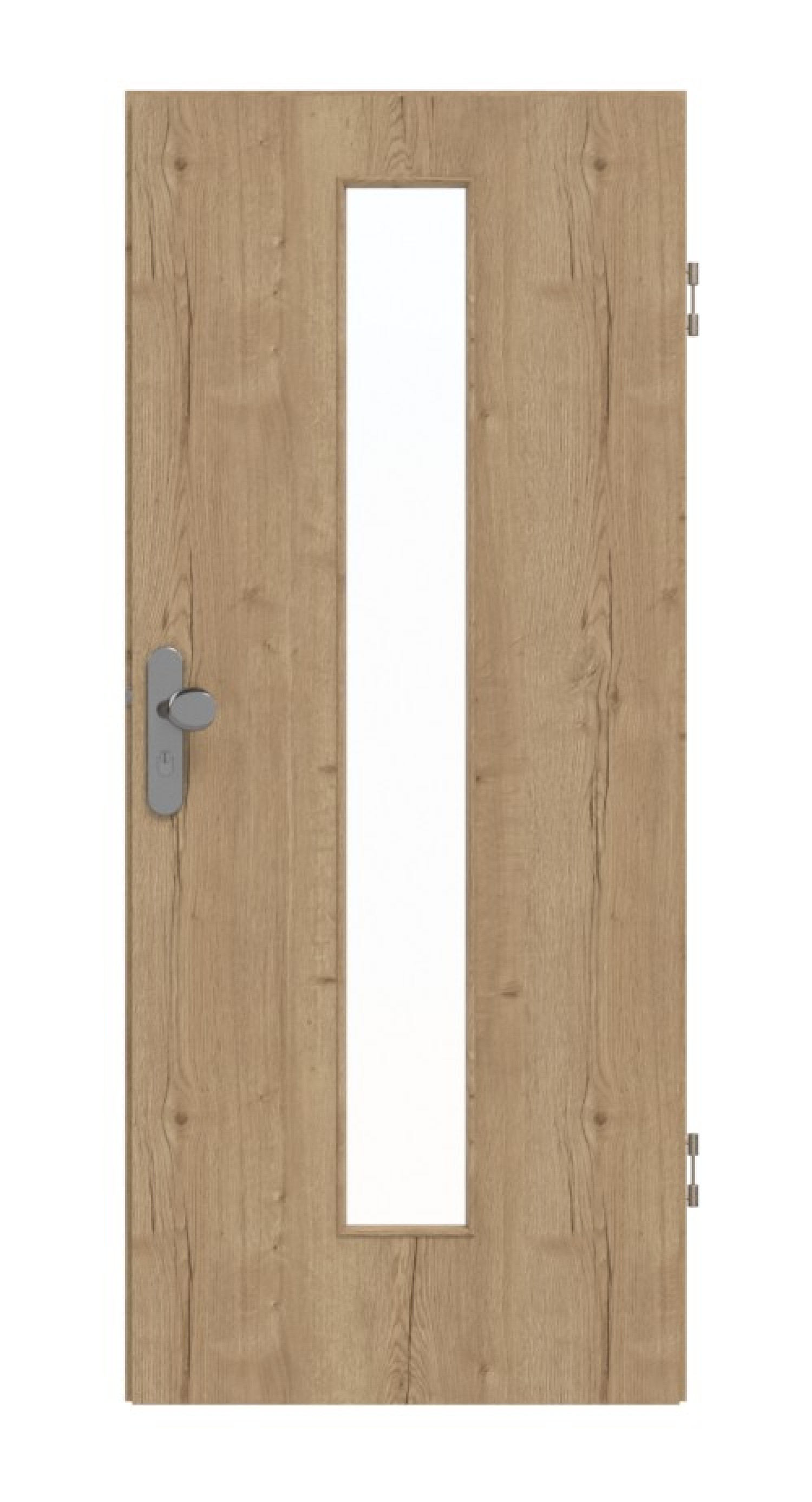 GARANT Wohnungseingangstür Authentic Risseiche GCK08 mit Lichtausschnitt LA-4 mittig