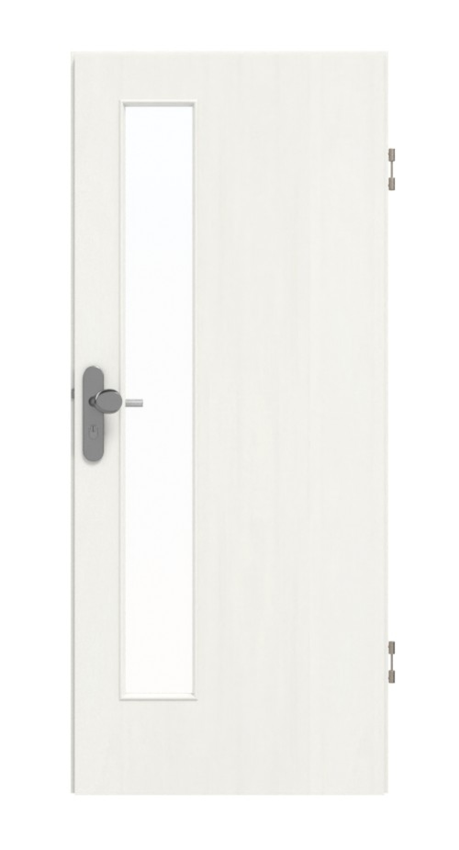 GARANT Wohnungseingangstür Authentic Bianco CePaL mit Lichtausschnitt LA-4 schlossseitig