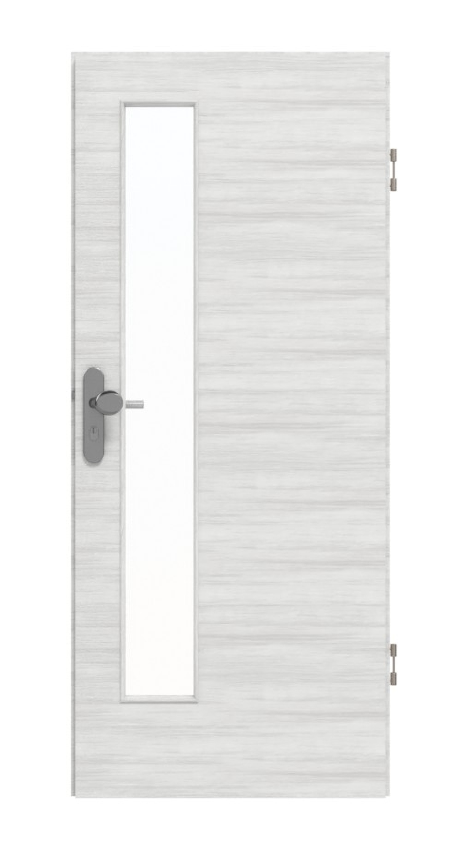 GARANT Wohnungseingangstür Quer Authentic Grigio GCK08 mit Lichtausschnitt LA-4 schlossseitig