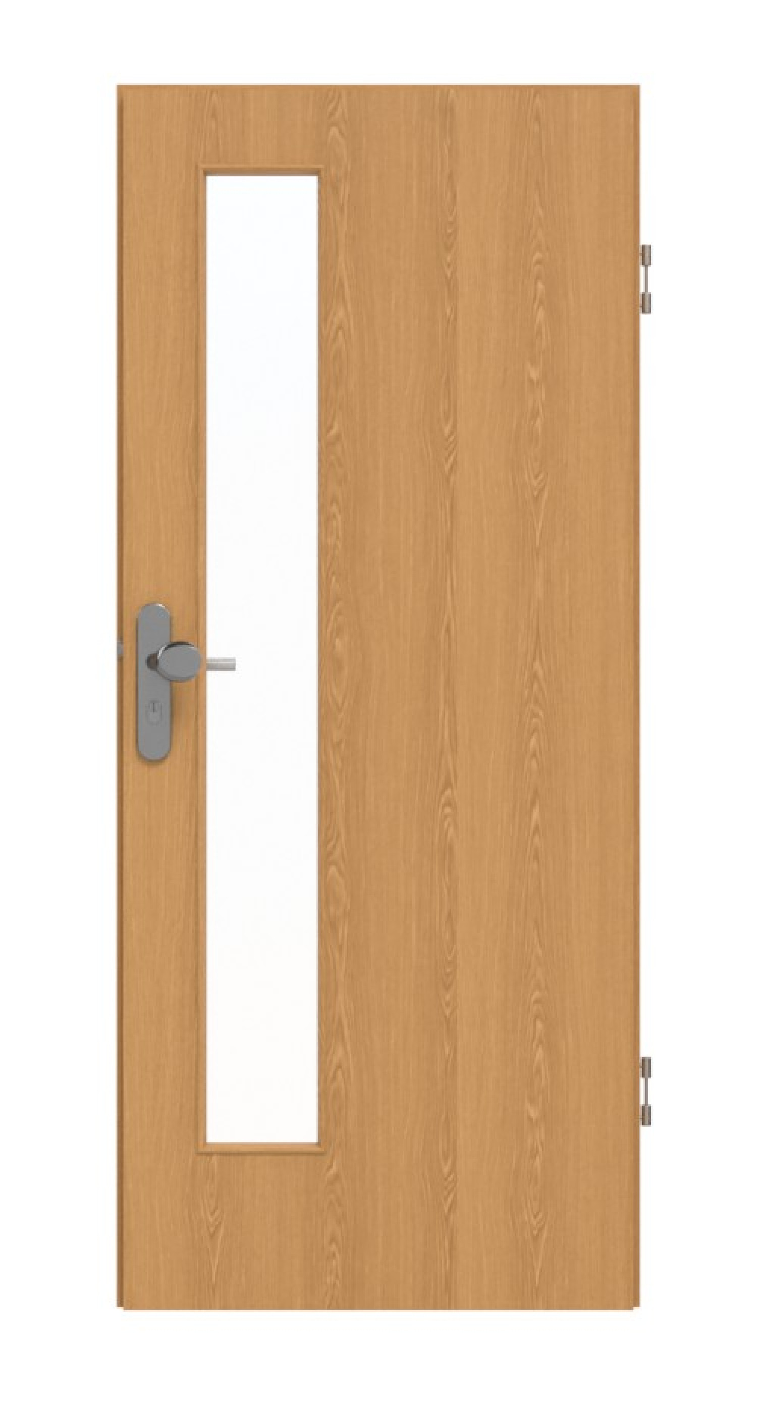 GARANT Wohnungseingangstür Eiche Premium GCK08 mit Lichtausschnitt LA-4 schlossseitig