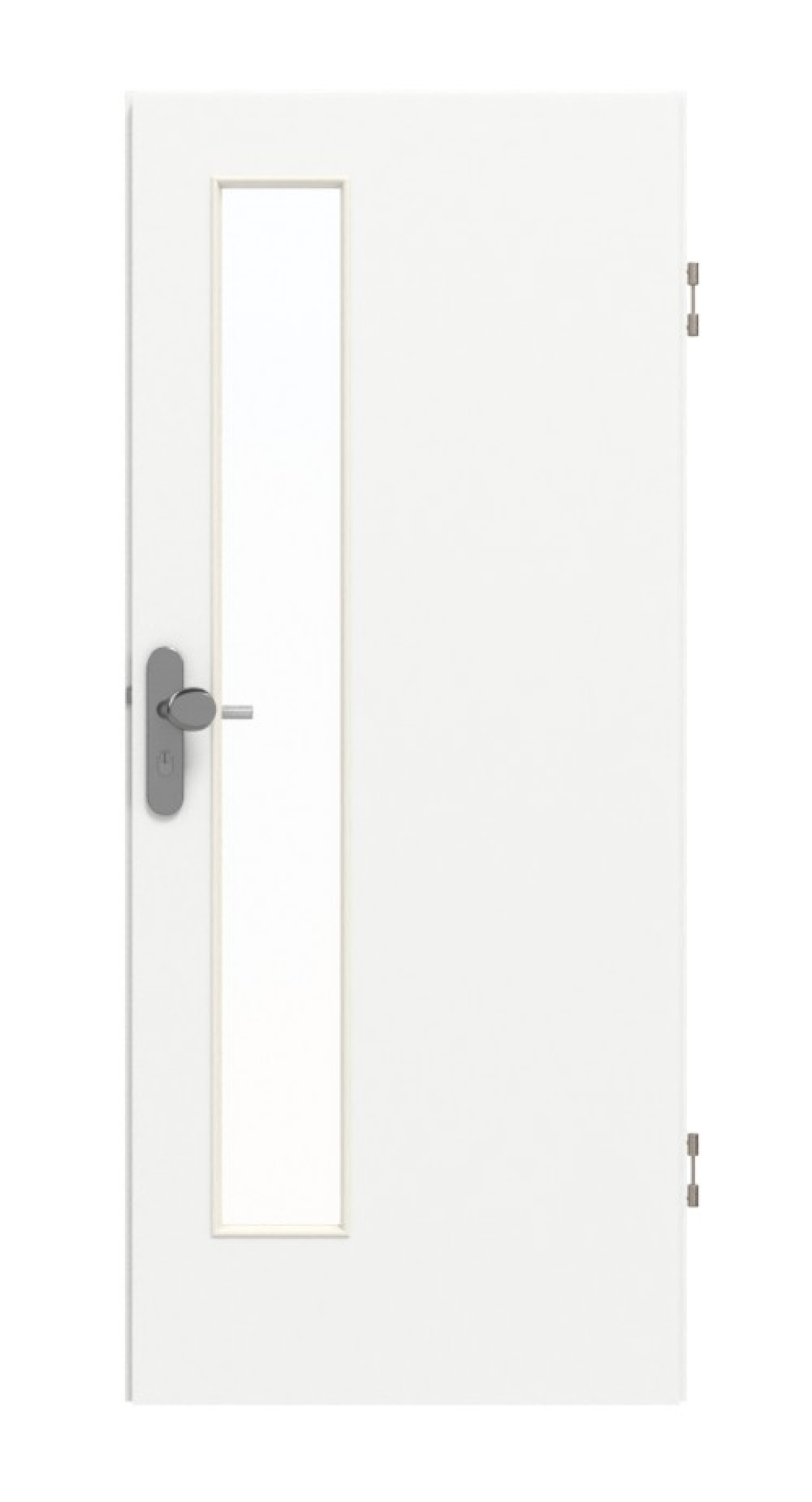 GARANT Wohnungseingangstür U11209SD Edelweiß GHK08 mit Lichtausschnitt LA-4 schlossseitig