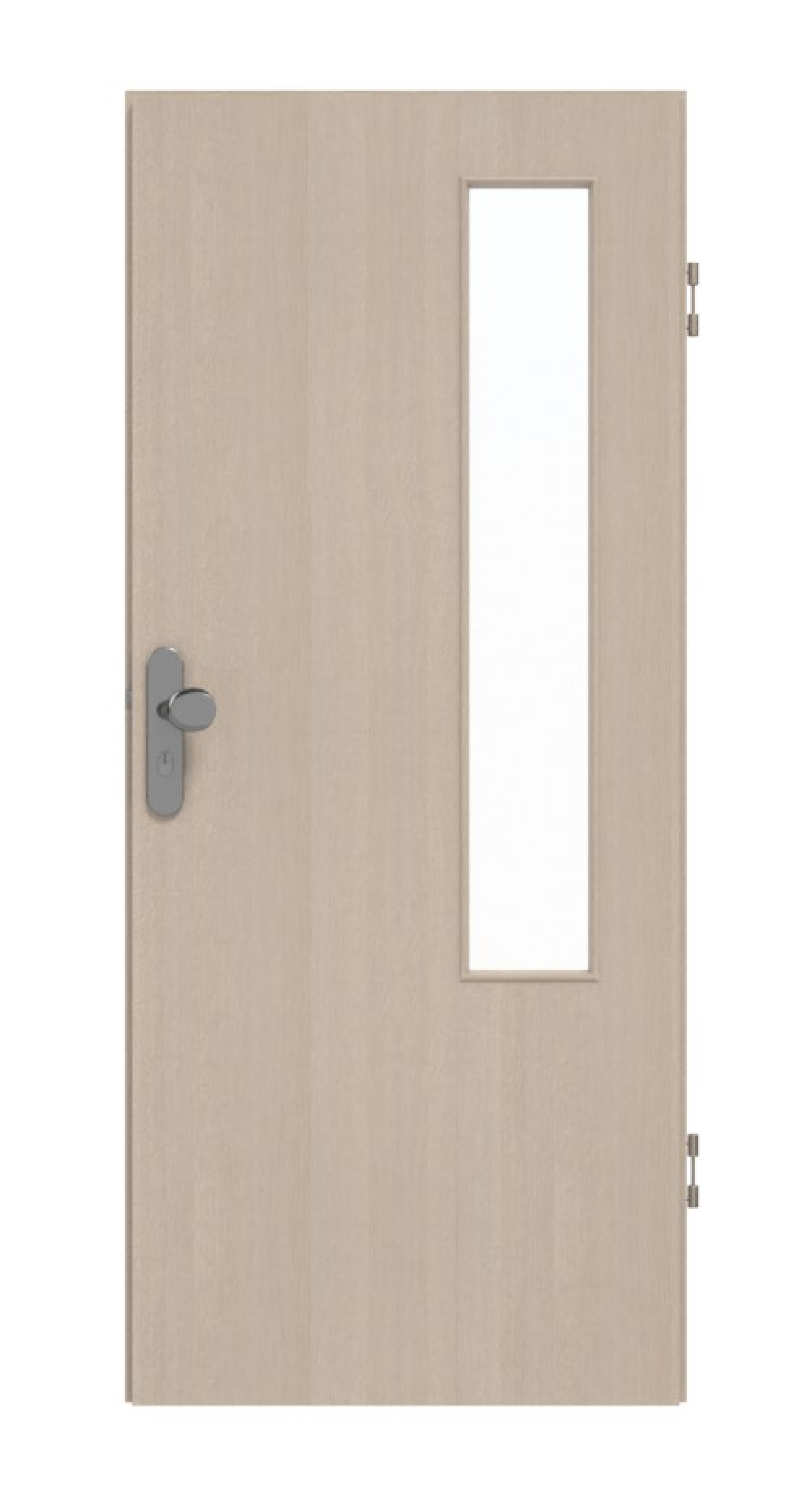 GARANT Wohnungseingangstür Authentic Akazie GCK08 mit Lichtausschnitt LA-5 bandseitig