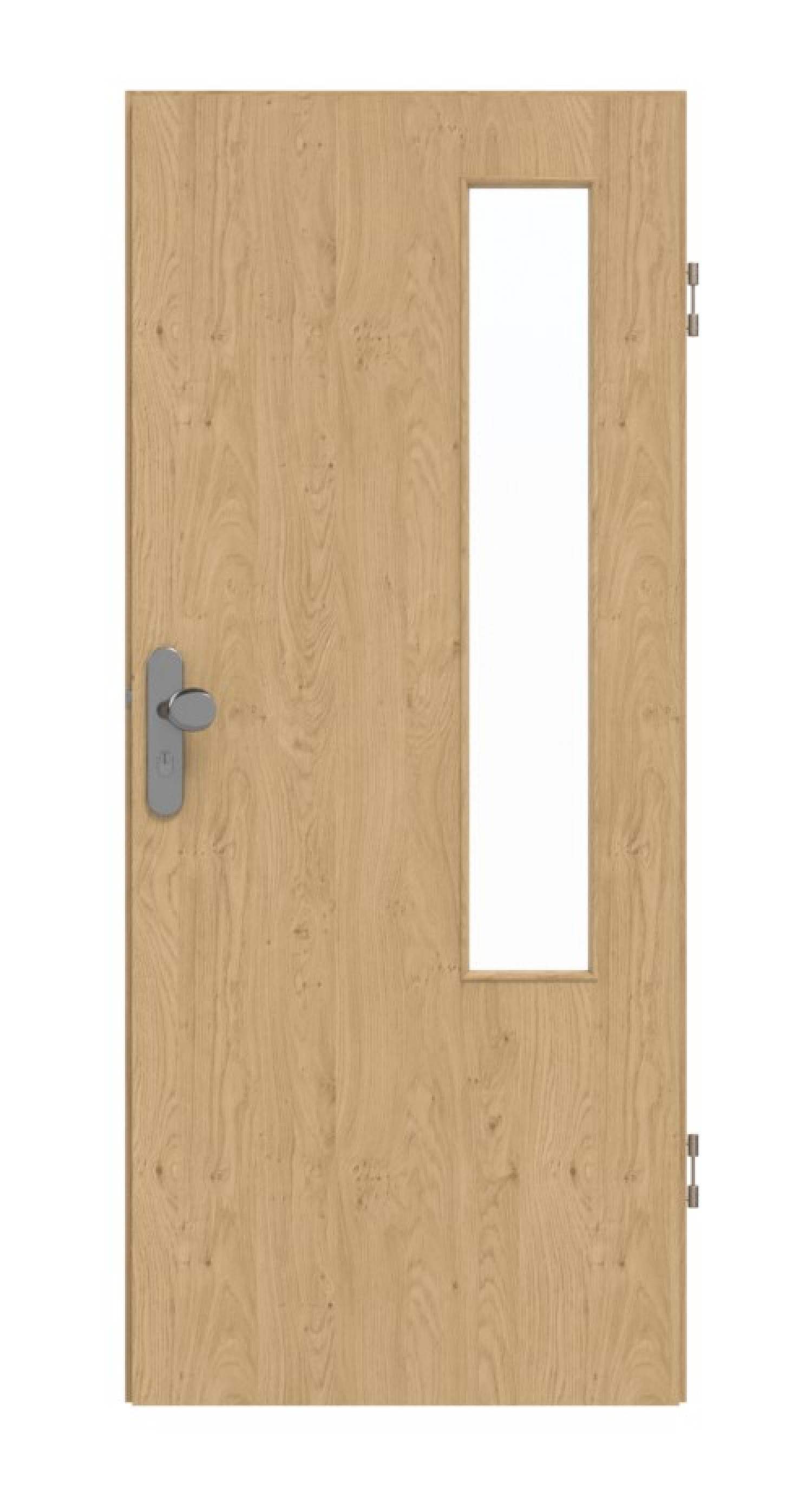 GARANT Wohnungseingangstür Authentic Asteiche GCK08 mit Lichtausschnitt LA-5 bandseitig
