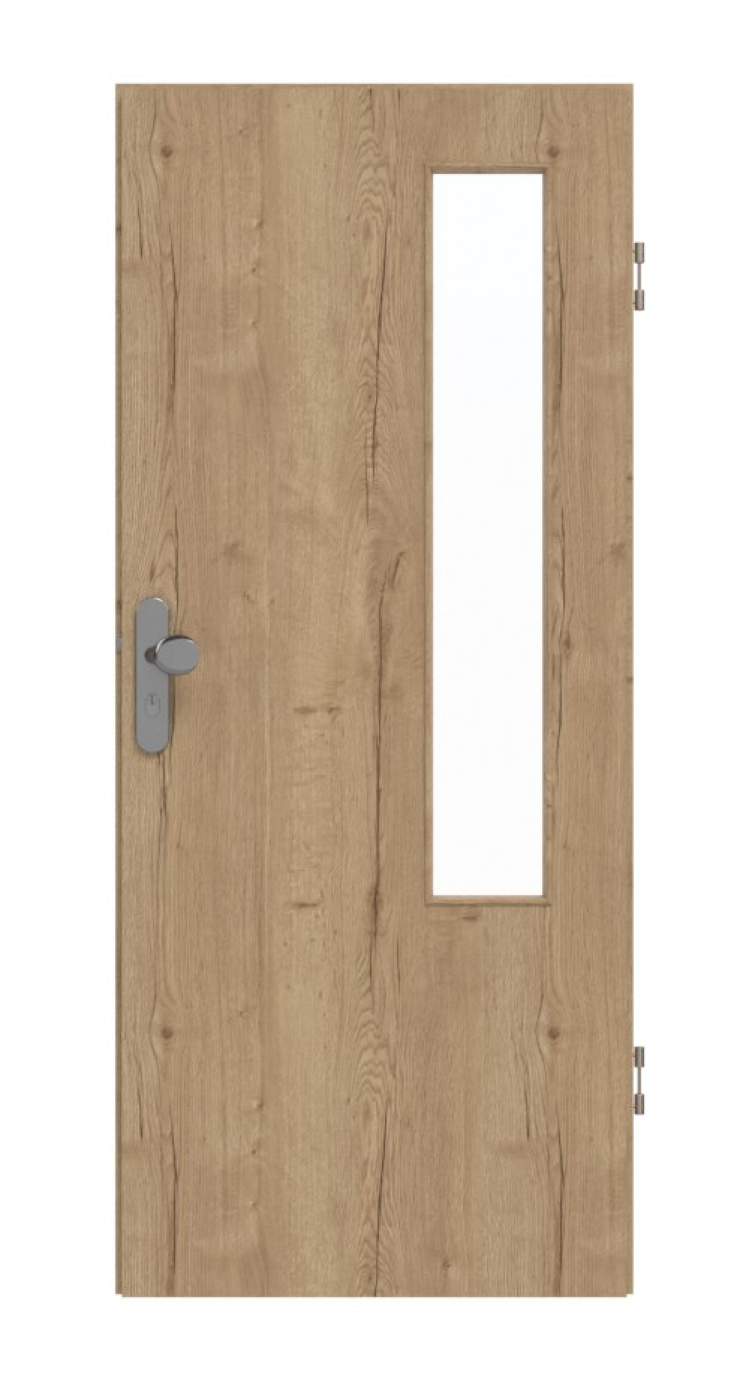 GARANT Wohnungseingangstür Authentic Risseiche GCK08 mit Lichtausschnitt LA-5 bandseitig
