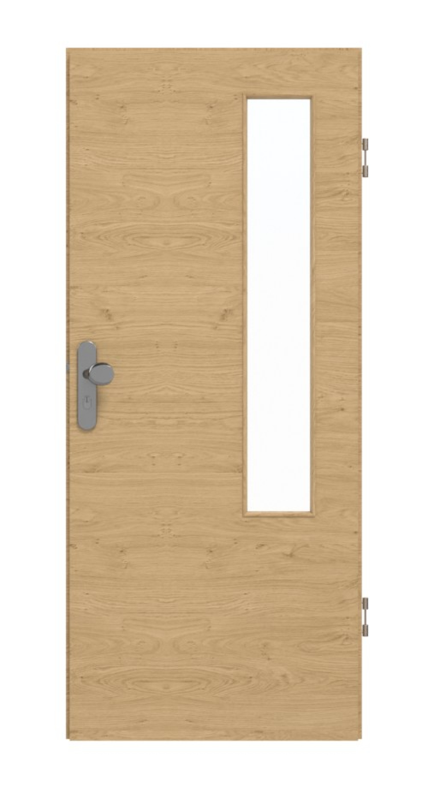 GARANT Wohnungseingangstür Quer Authentic Asteiche GCK08 mit Lichtausschnitt LA-5 bandseitig