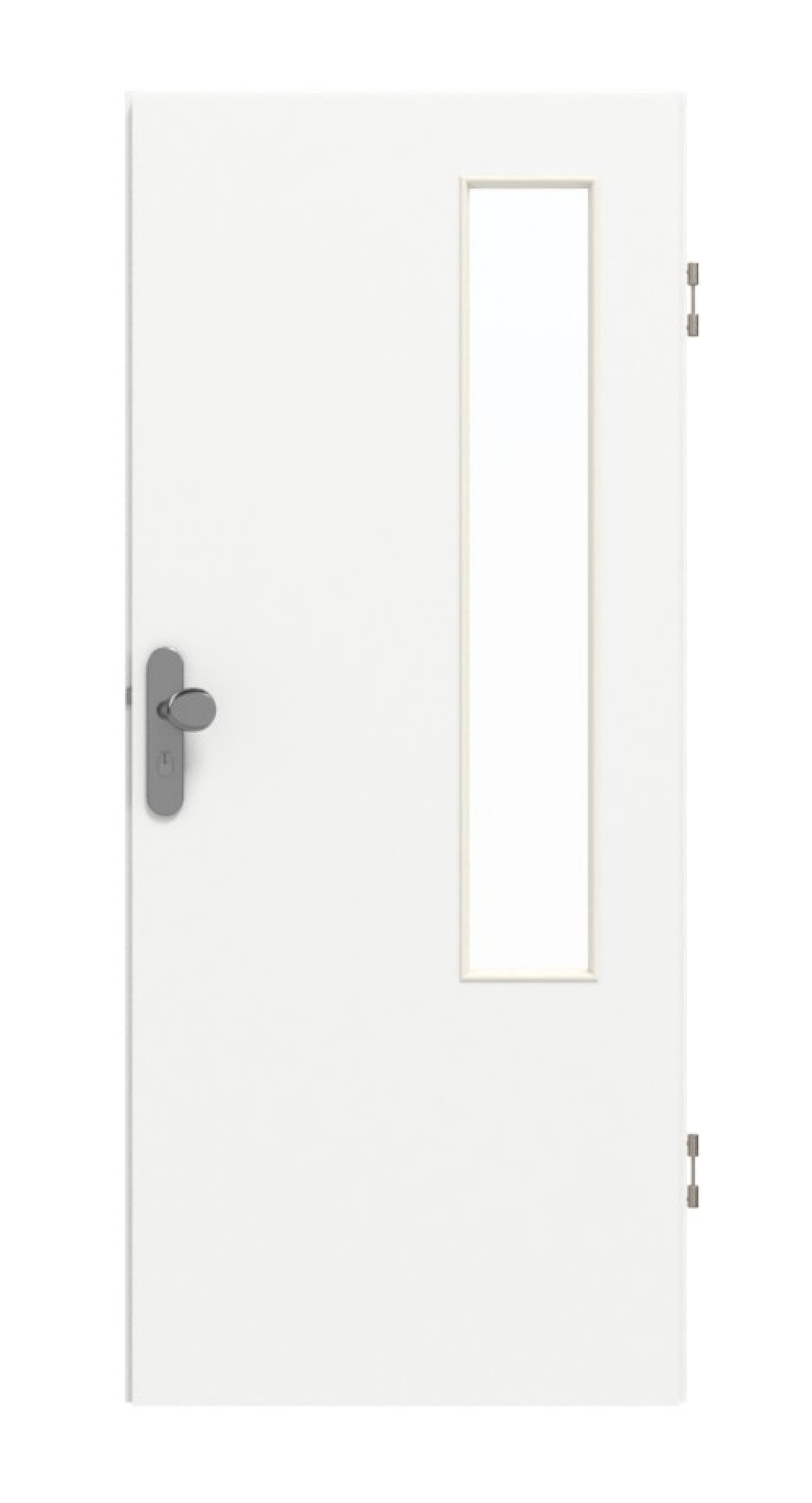 GARANT Wohnungseingangstür U11209SD Edelweiß GHK08 mit Lichtausschnitt LA-5 bandseitig