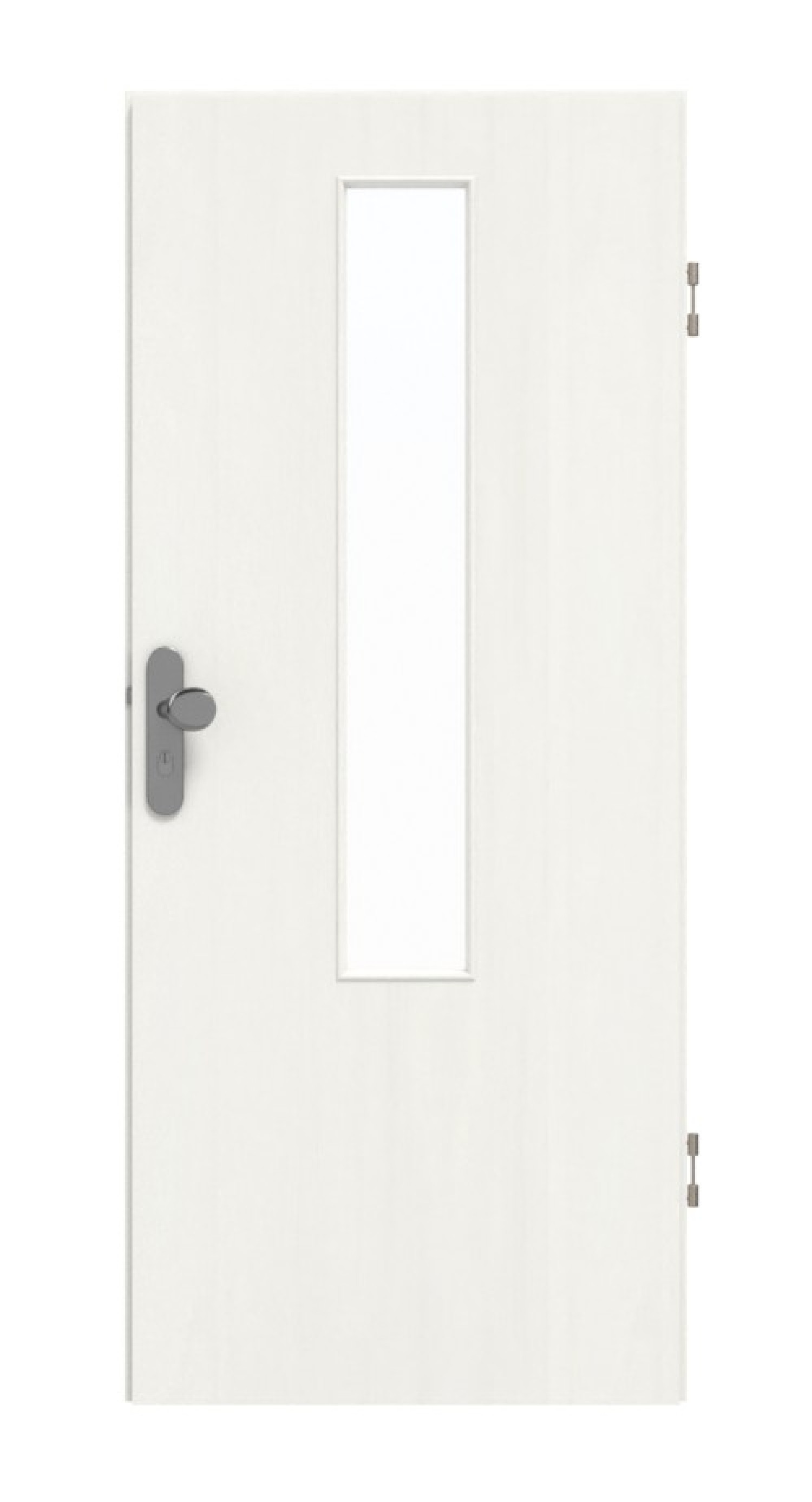 GARANT Wohnungseingangstür Authentic Bianco CePaL mit Lichtausschnitt LA-5 mittig