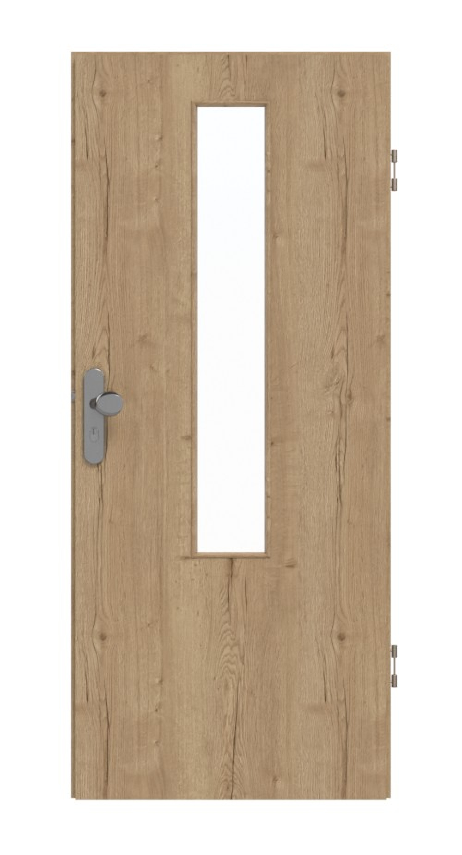 GARANT Wohnungseingangstür Authentic Risseiche GCK08 mit Lichtausschnitt LA-5 mittig