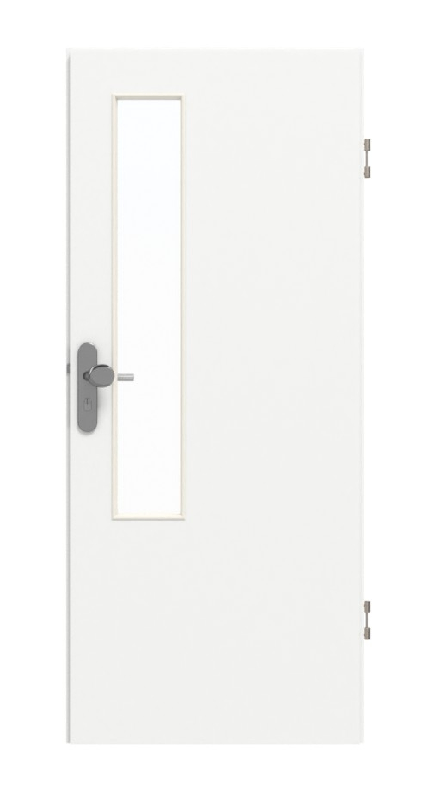 GARANT Wohnungseingangstür U11209SD Edelweiß GHK08 mit Lichtausschnitt LA-5 schlossseitig