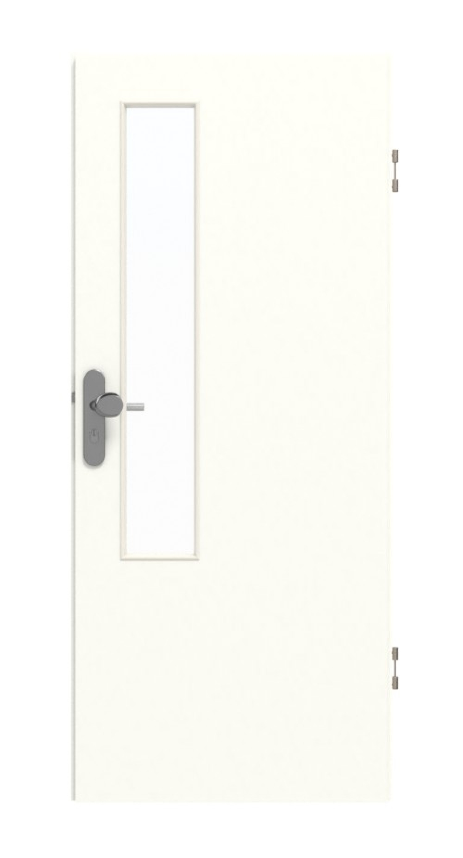 GARANT Wohnungseingangstür W1000ST3 Premium Weiß GHK08 mit Lichtausschnitt LA-5 schlossseitig
