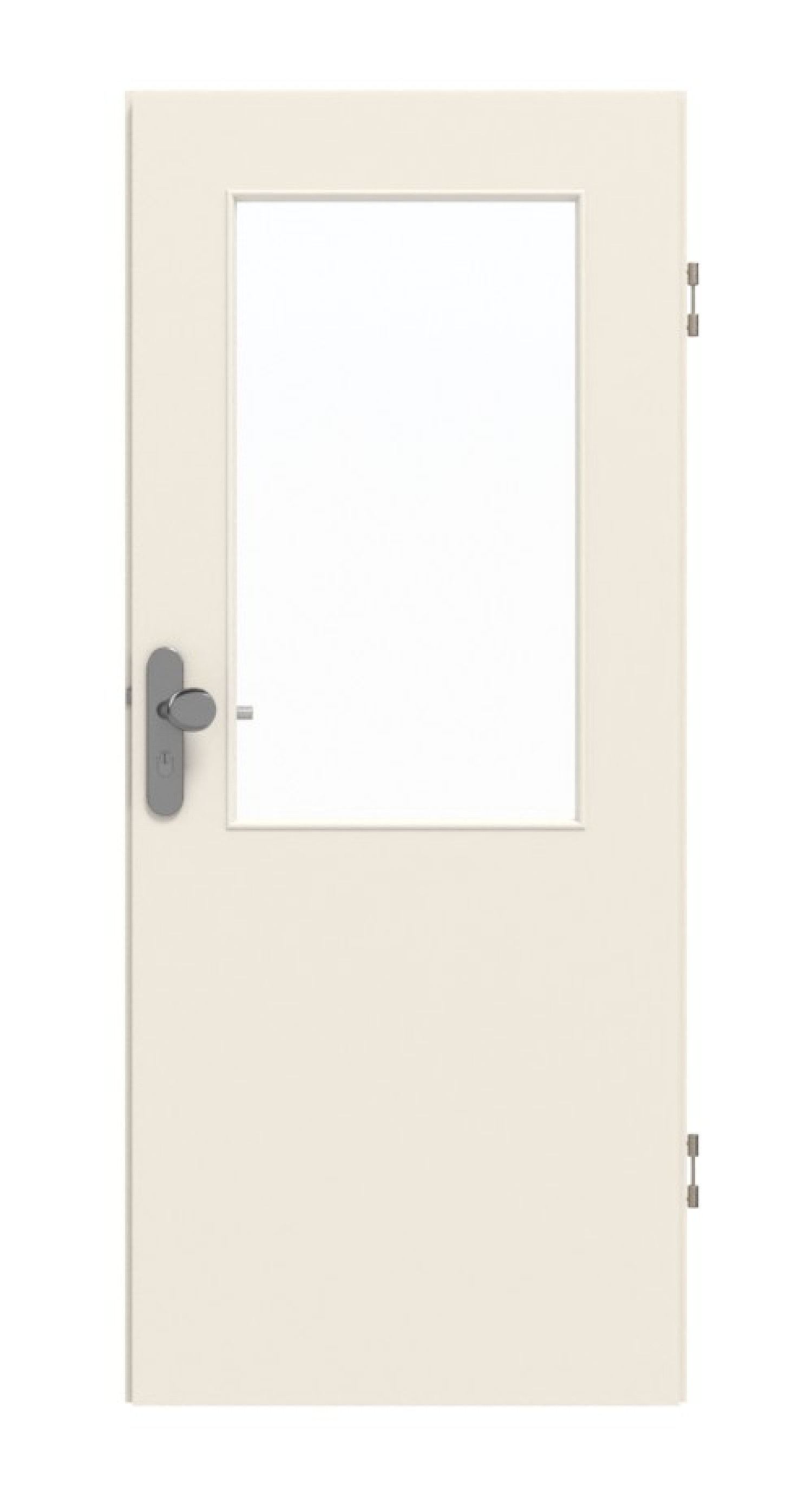 Frontansicht von GARANT Wohnungseingangstür 0140-60 Dawn Resopal mit Lichtausschnitt LA-6