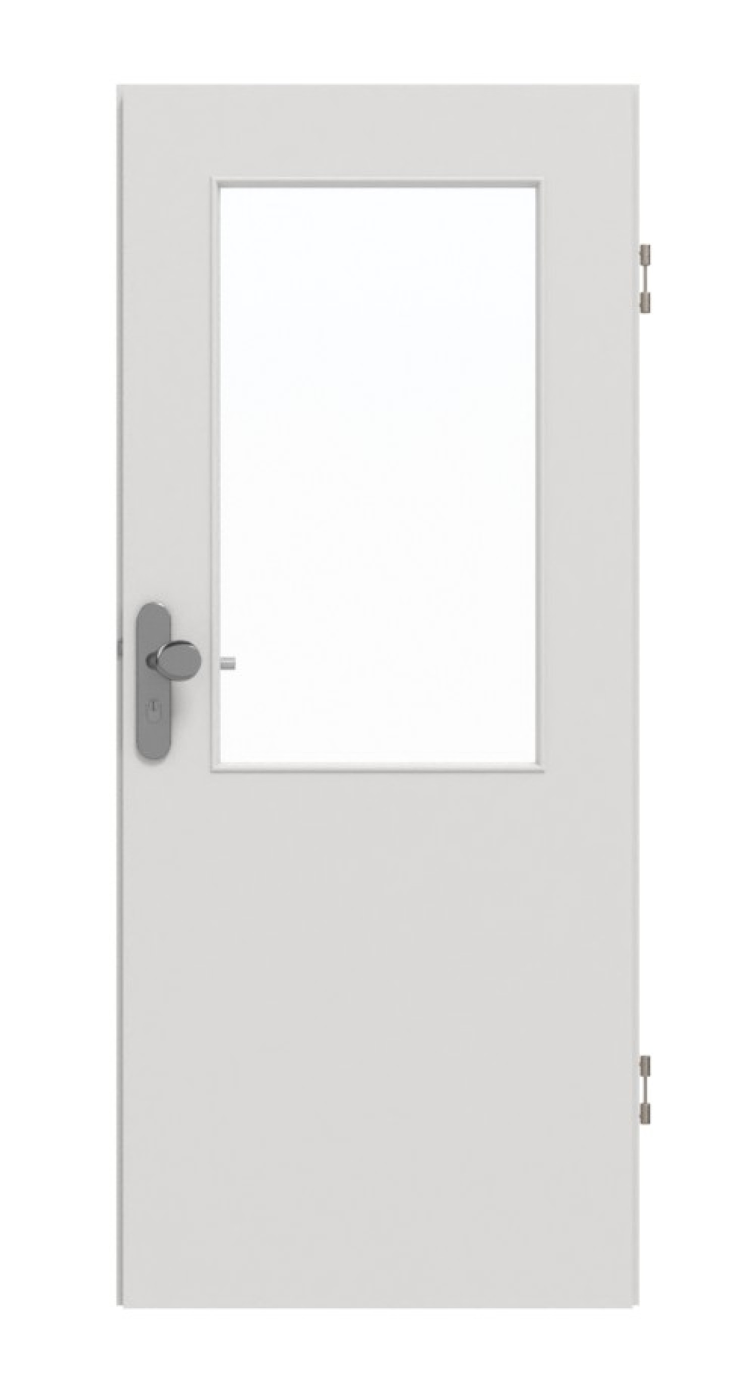 GARANT Wohnungseingangstür 0160-60 Silver Grey CePaL mit Lichtausschnitt LA-6