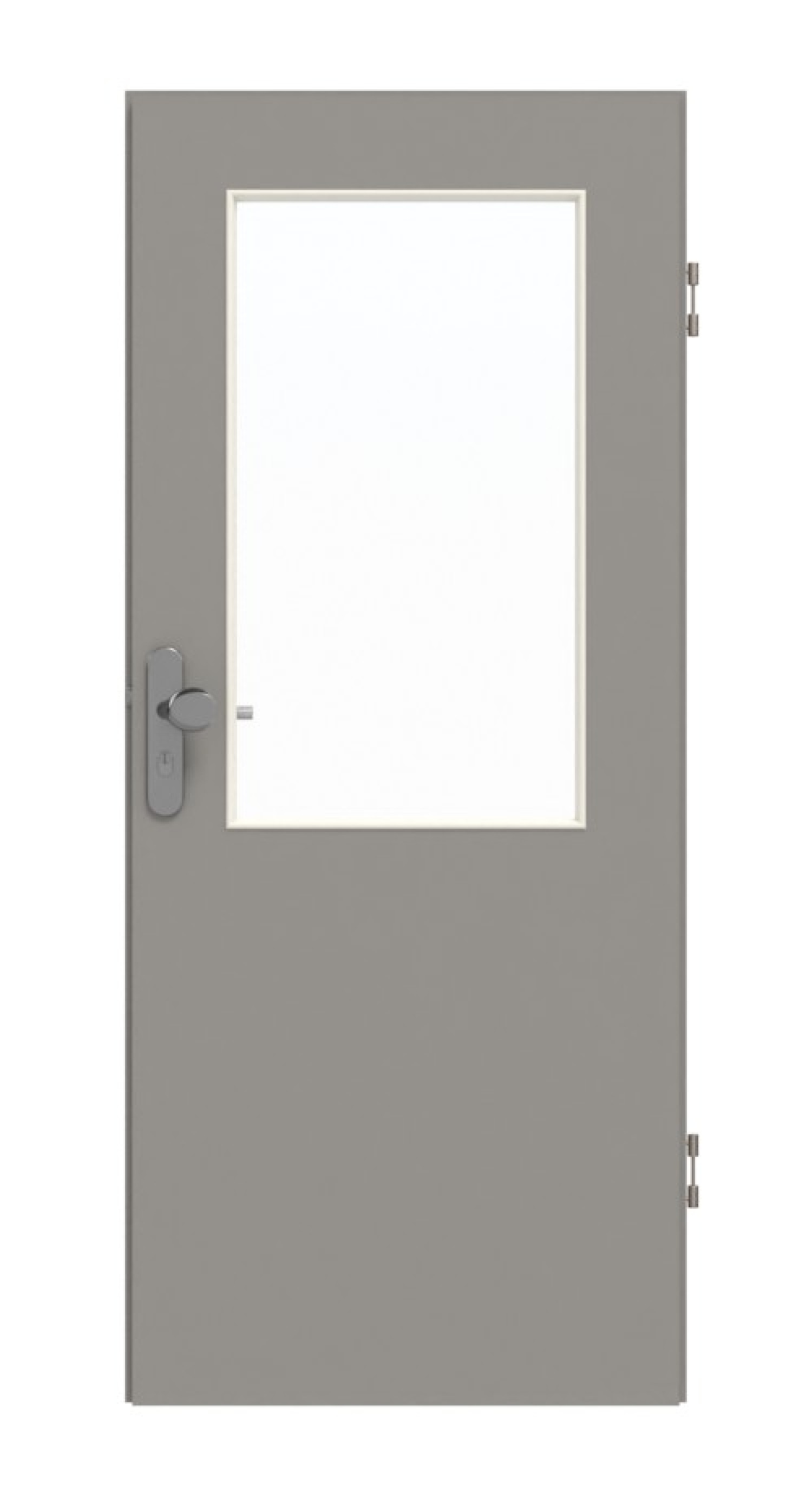 GARANT Wohnungseingangstür U12115SD Platingrau GHK08 mit Lichtausschnitt LA-6