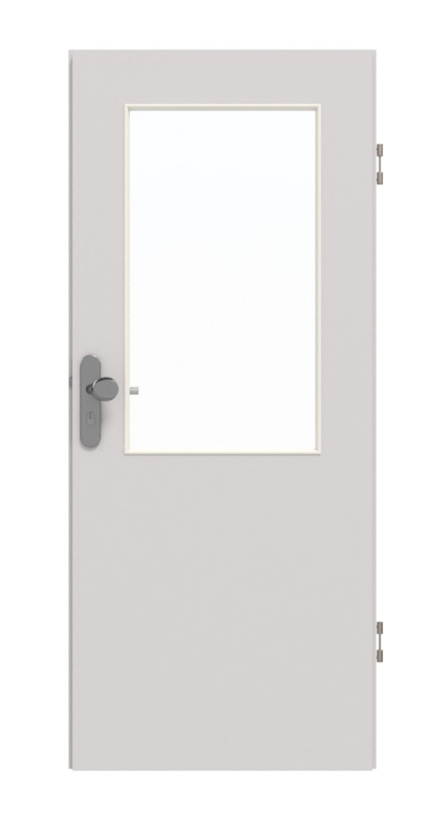 GARANT Wohnungseingangstür U12188SD Lichtgrau GHK08 mit Lichtausschnitt LA-6