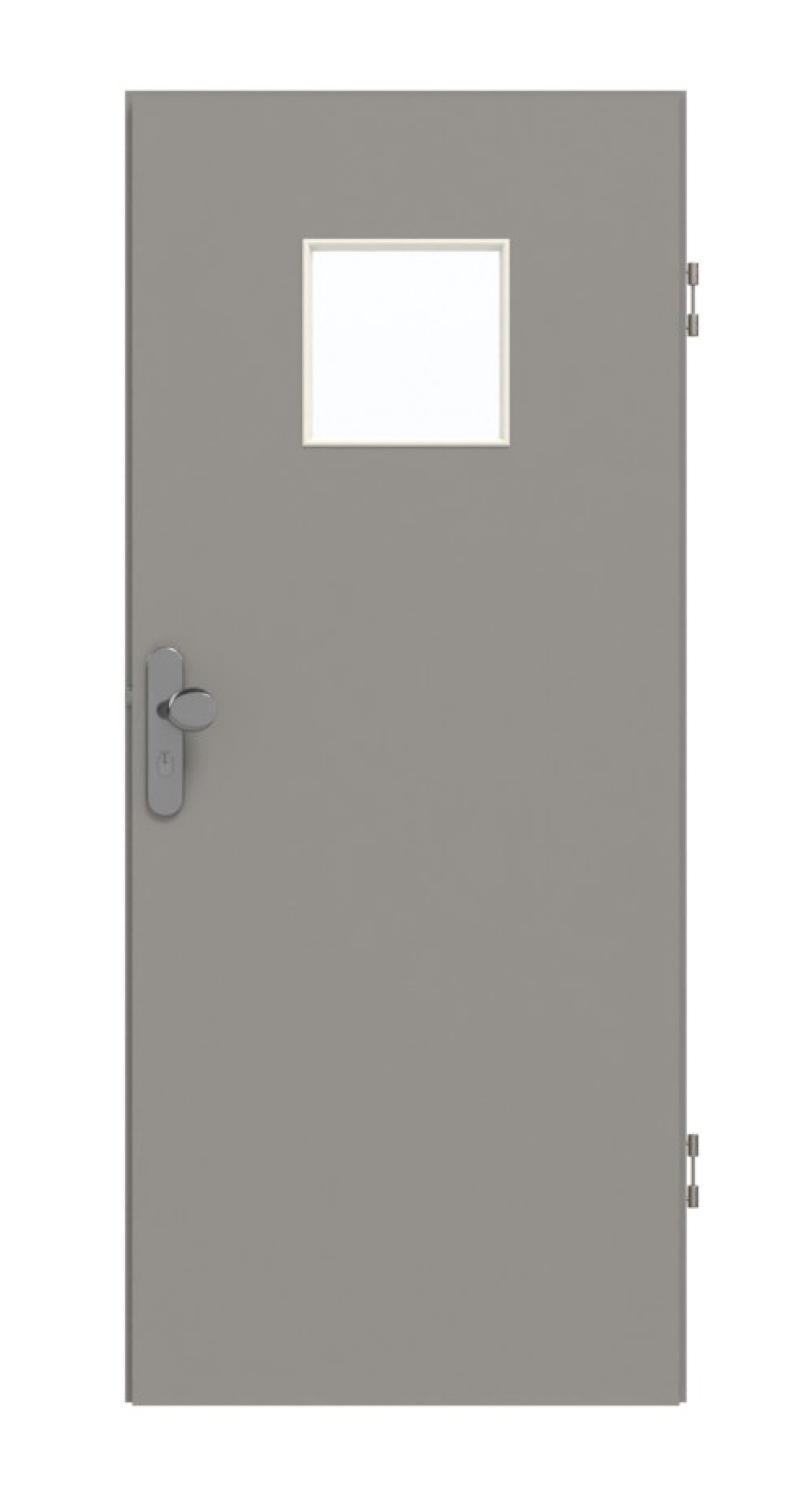 GARANT Wohnungseingangstür U12115SD Platingrau GHK08 mit Lichtausschnitt LA-7