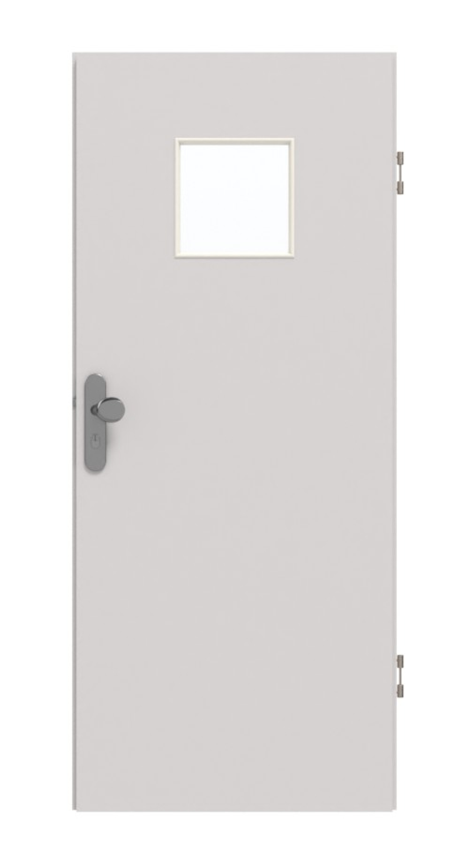 GARANT Wohnungseingangstür U12188SD Lichtgrau GHK08 mit Lichtausschnitt LA-7