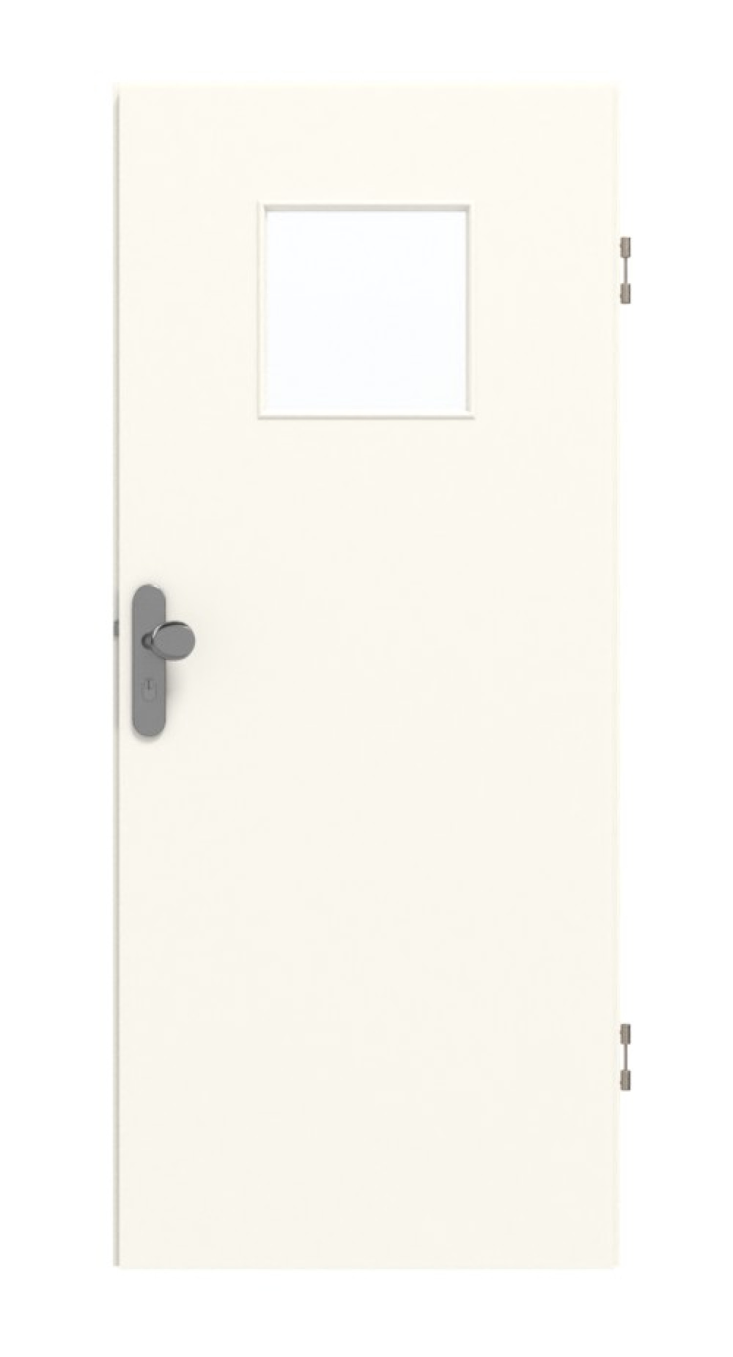 GARANT Wohnungseingangstür 0105-60 Pearl White CePaL mit Lichtausschnitt LA-8