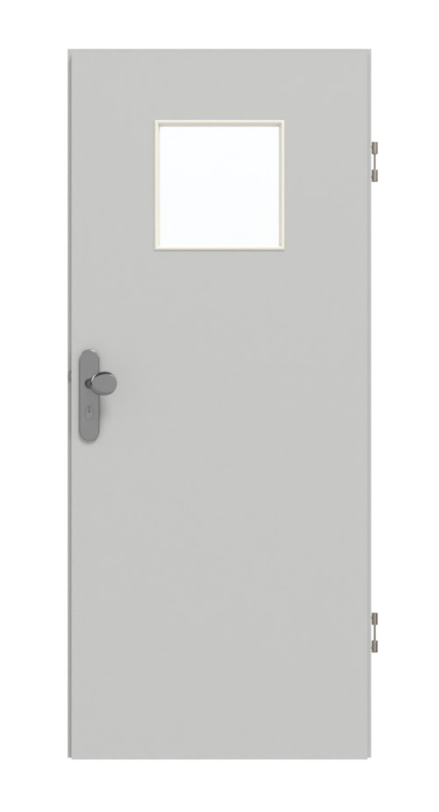 GARANT Wohnungseingangstür D92-60 Dove Grey Resopal mit Lichtausschnitt LA-8
