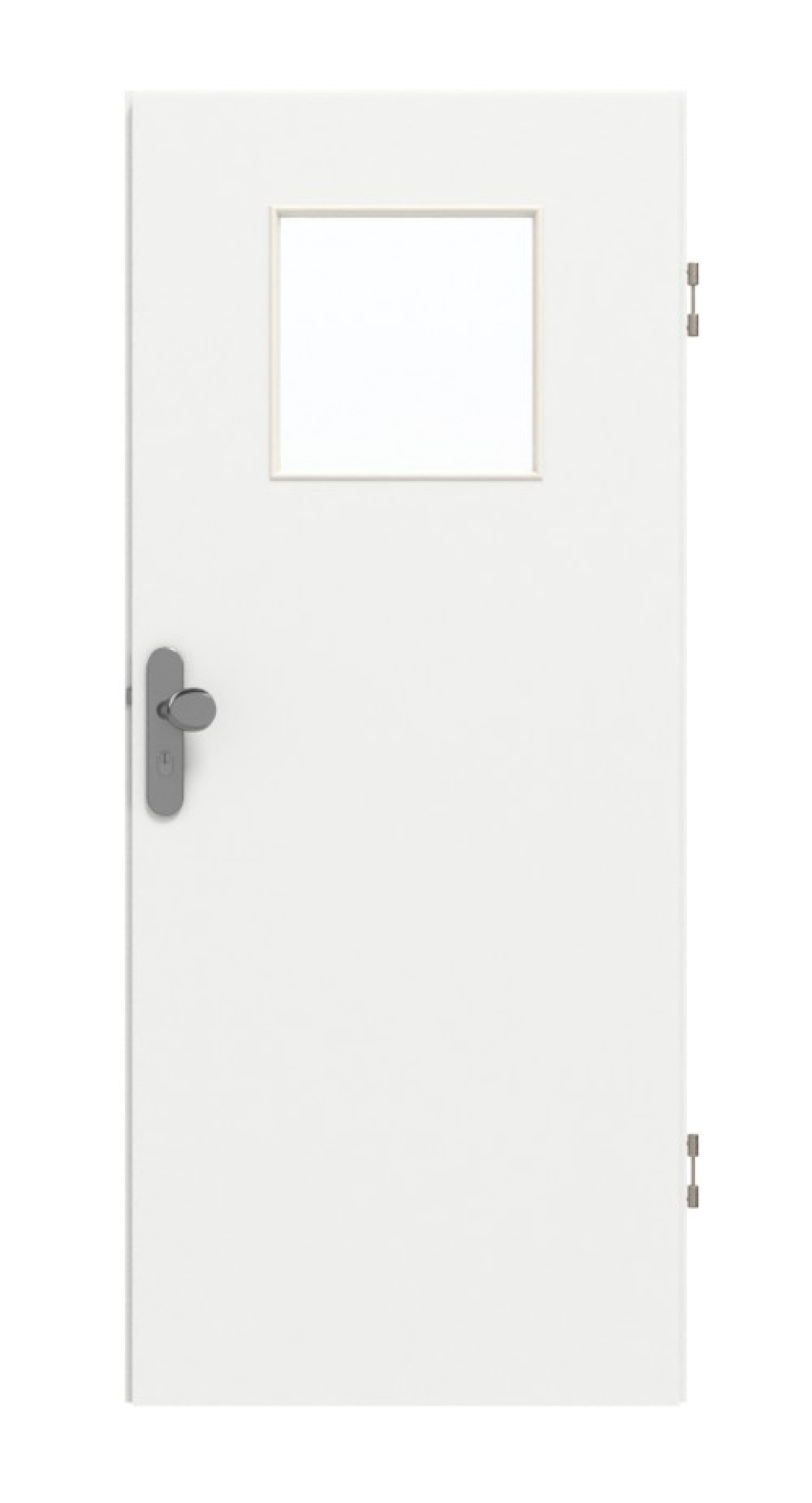 GARANT Wohnungseingangstür D354-60 Designer White Resopal mit Lichtausschnitt LA-9