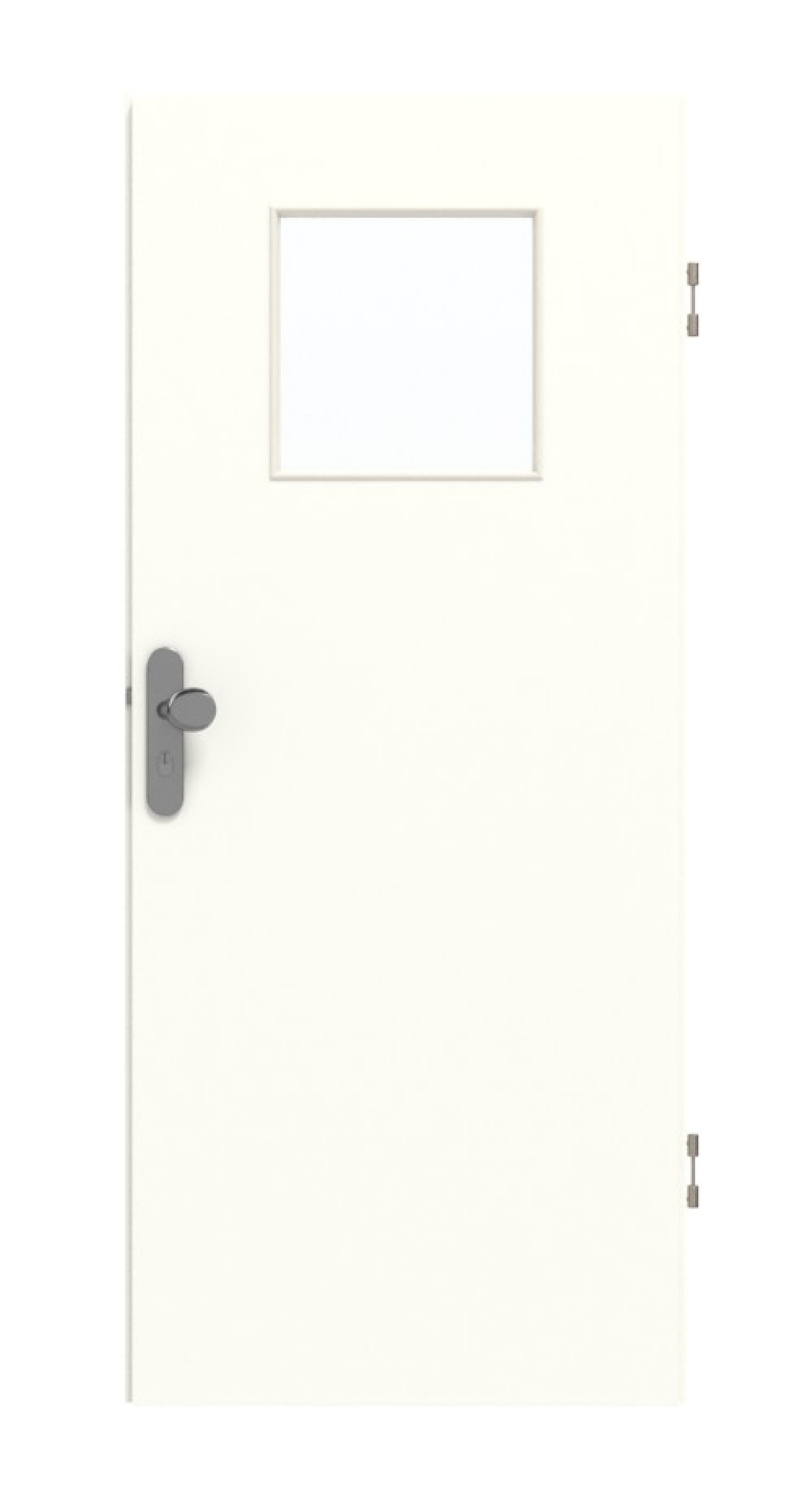 GARANT Wohnungseingangstür U11026SD Kristallweiß GHK08 mit Lichtausschnitt LA-9