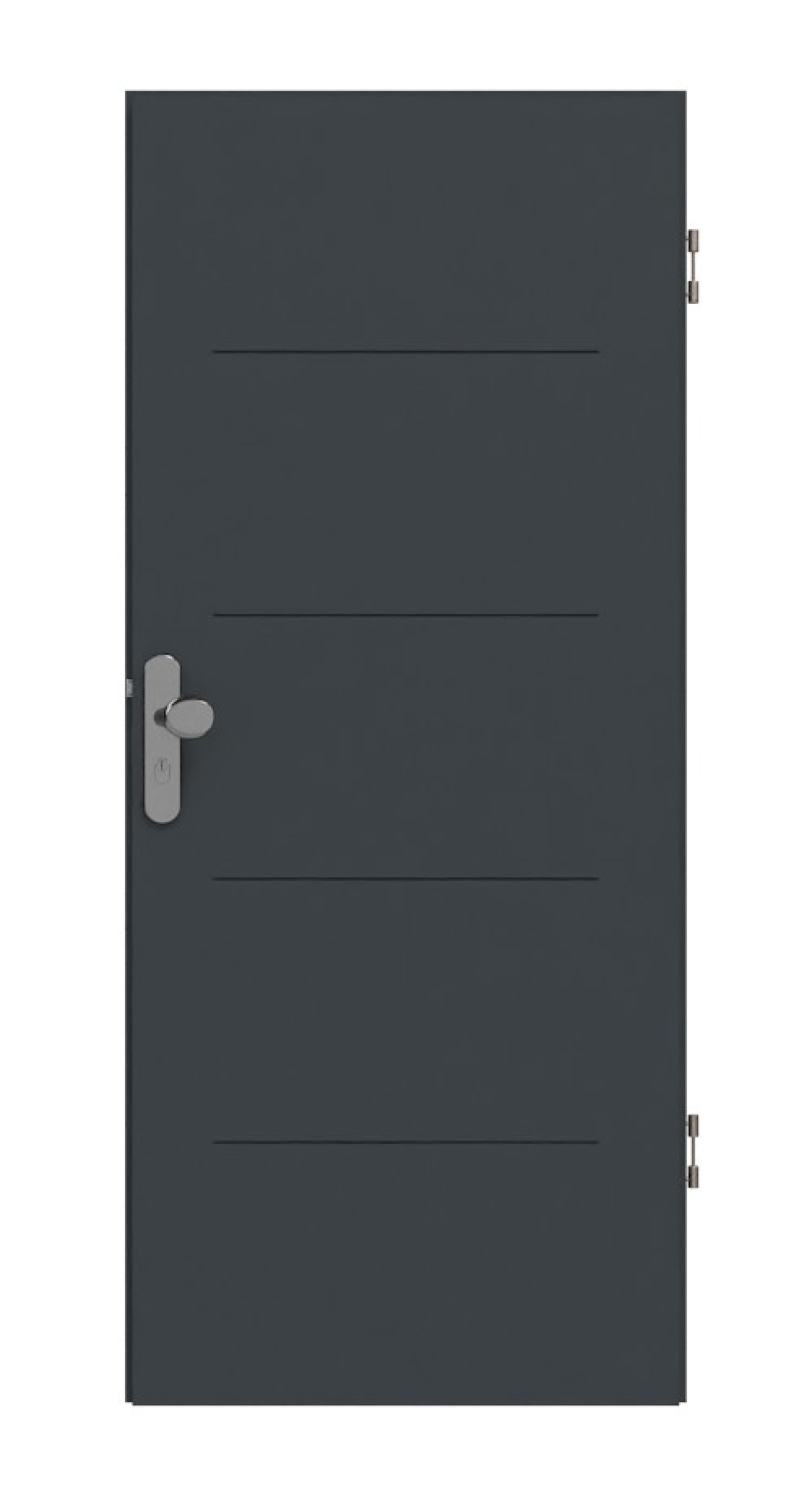 HÖRMANN Wohnungseingangstür Groove 14 Anthrazit RAL 7016 Lack DesignLine