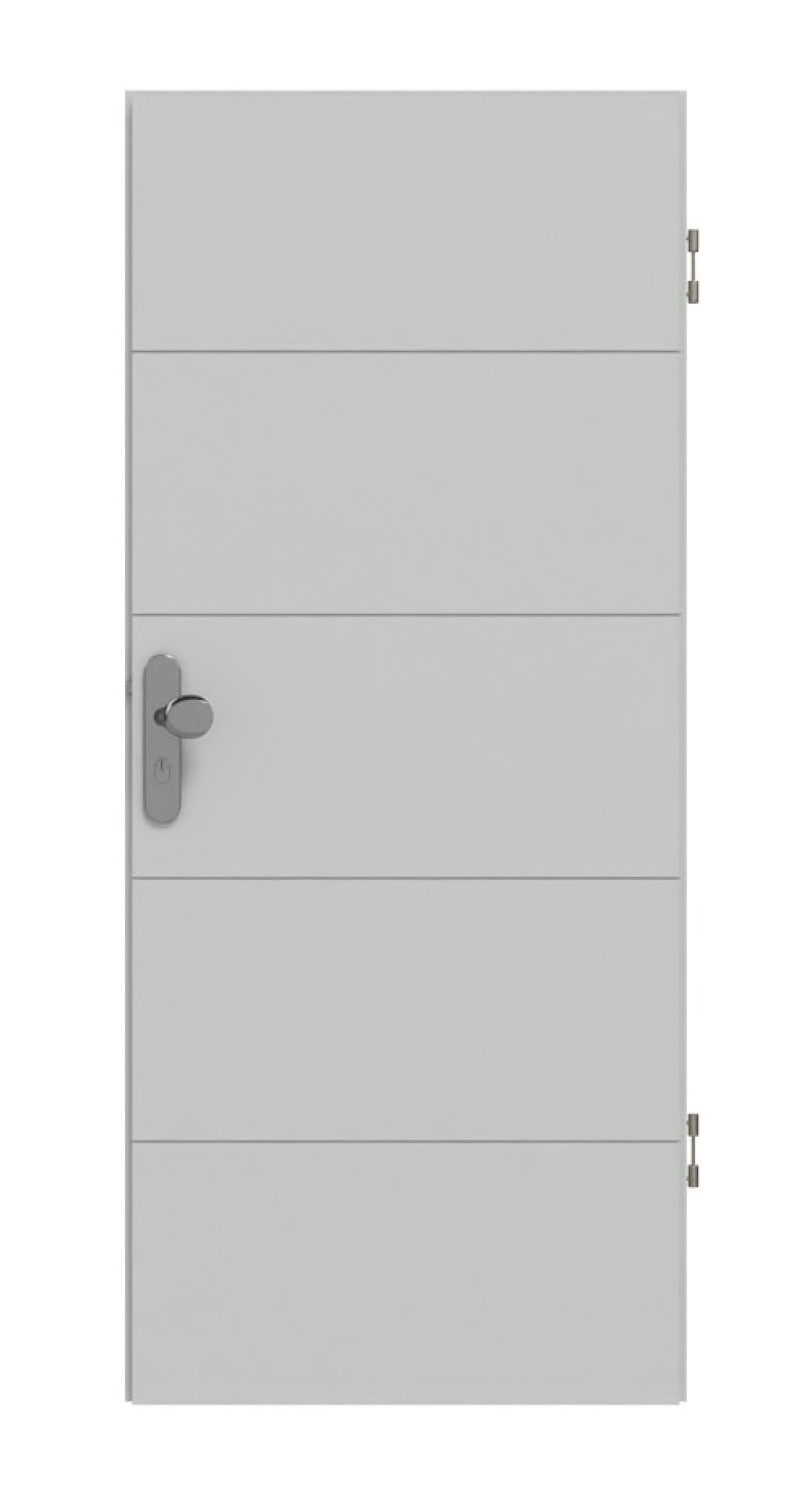 HÖRMANN Wohnungseingangstür Groove 15 Grau RAL 7035 Lack DesignLine