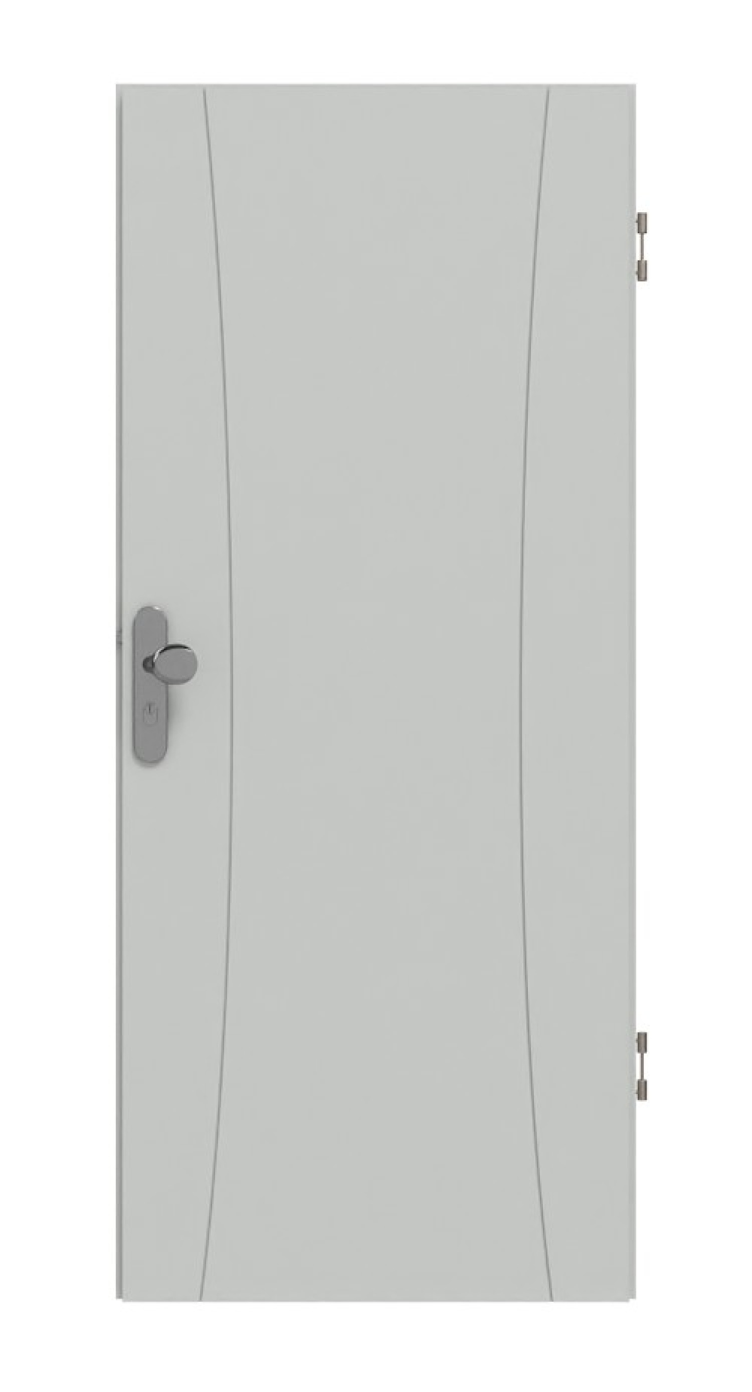 HÖRMANN Wohnungseingangstür Groove 20 Grau RAL 7035 Lack DesignLine