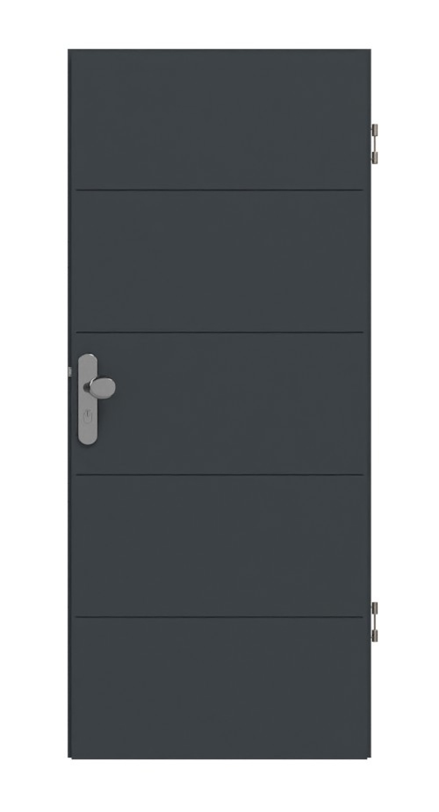 HÖRMANN Wohnungseingangstür Groove 27 Anthrazitgrau Lack DesignLine