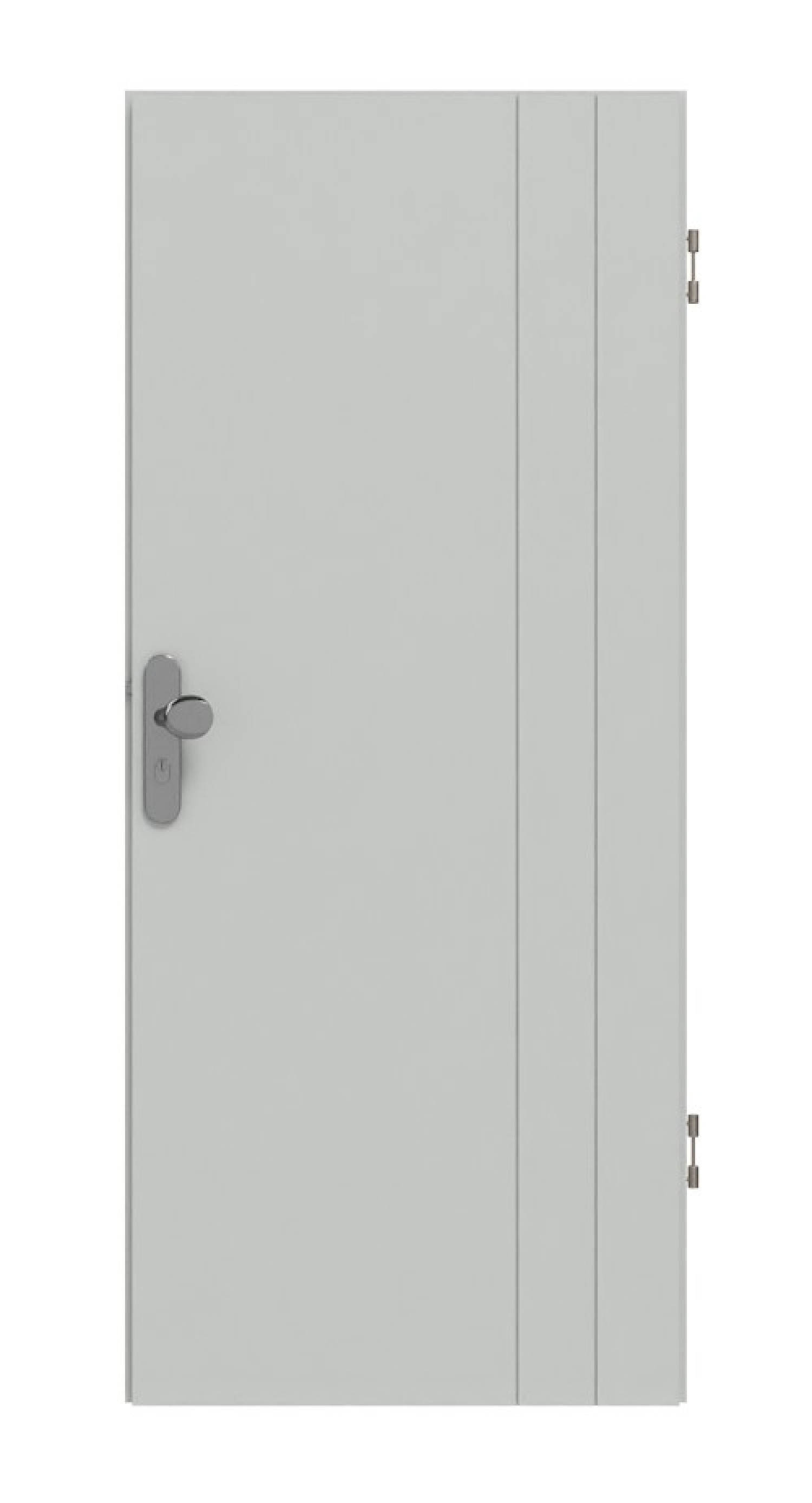 HÖRMANN Wohnungseingangstür Groove 39 Grau RAL 7035 Lack DesignLine