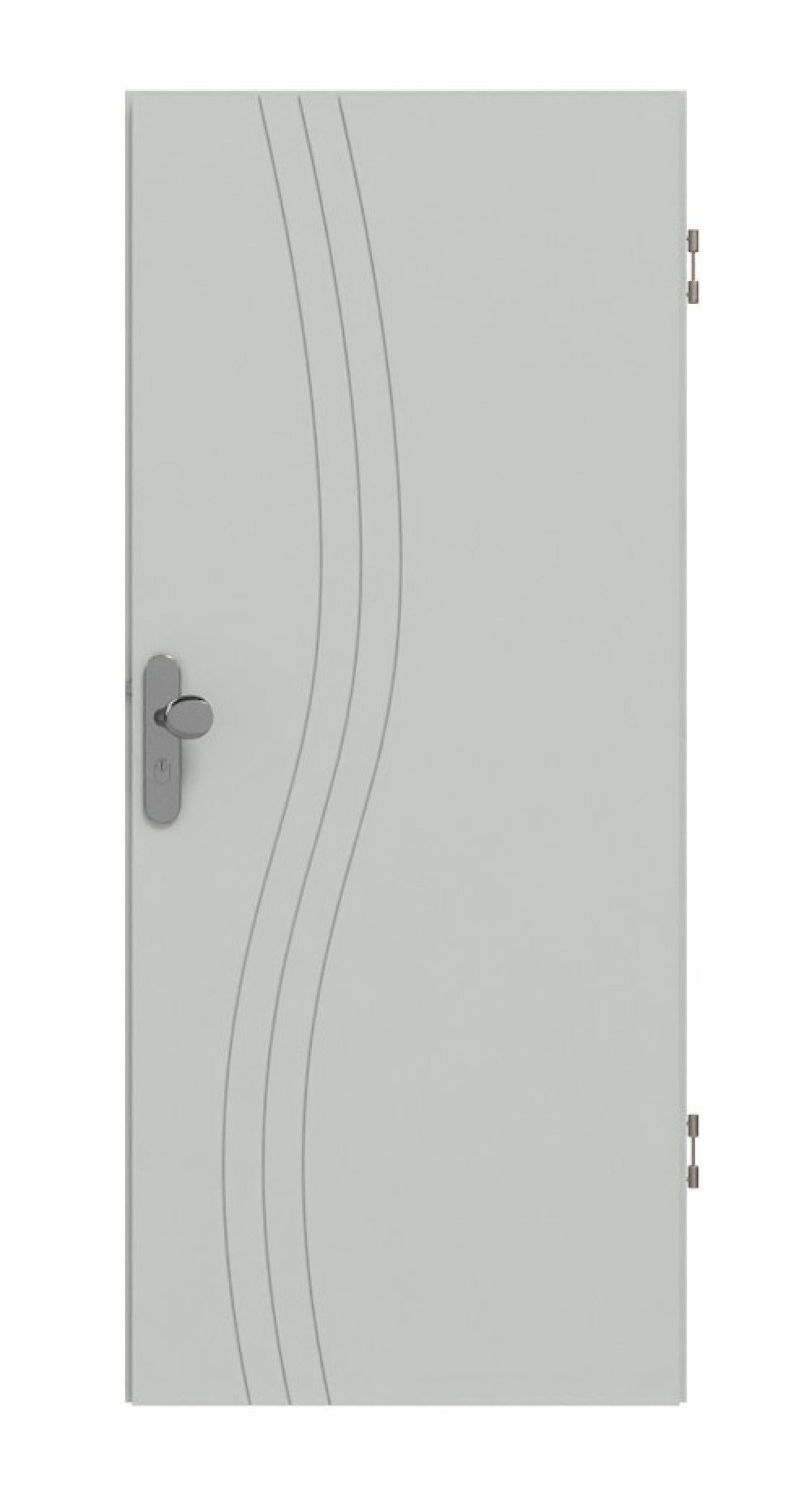 HÖRMANN Wohnungseingangstür Groove 53 Grau RAL 7035 Lack DesignLine