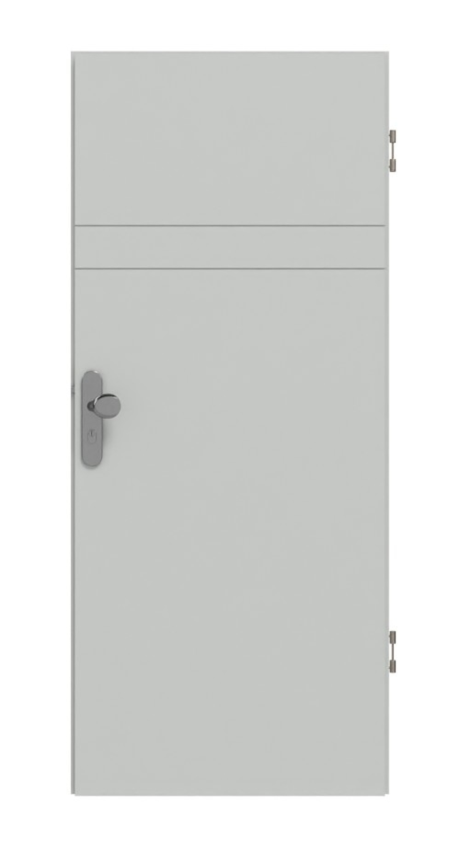 HÖRMANN Wohnungseingangstür Groove 78 Grau RAL 7035 Lack DesignLine