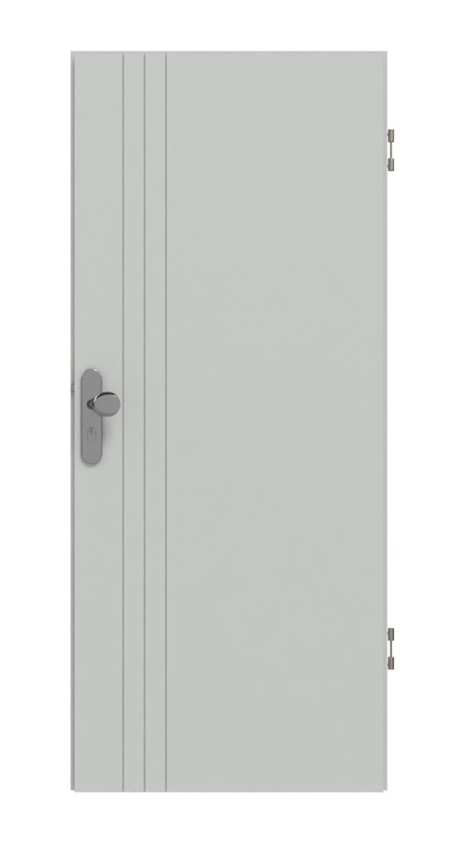 HÖRMANN Wohnungseingangstür Groove 85 Grau RAL 7035 Lack DesignLine