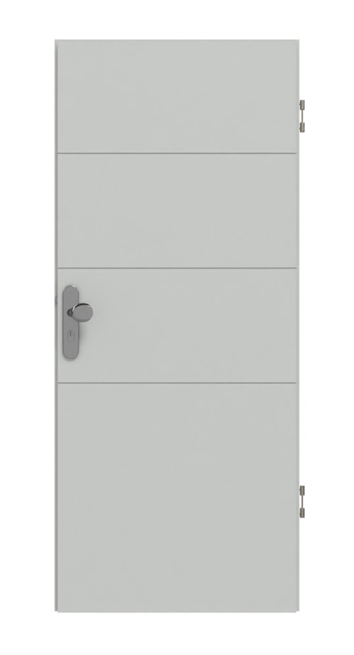 HÖRMANN Wohnungseingangstür Groove 93 Grau RAL 7035 Lack DesignLine