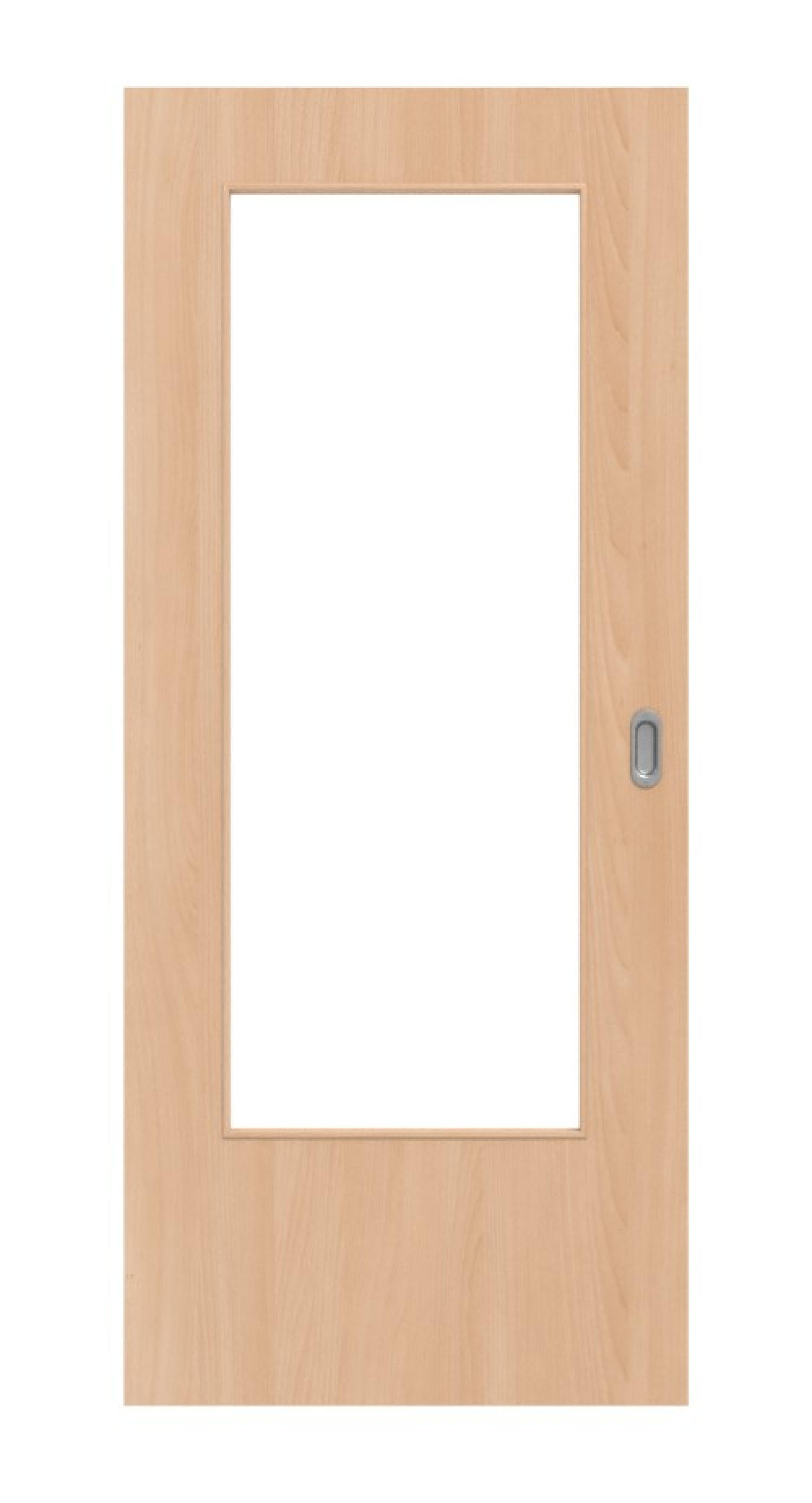 JELD-WEN Feuchtraum-Schiebetür Cosmo Buche HPL-Urban mit Lichtausschnitt LÖ-23