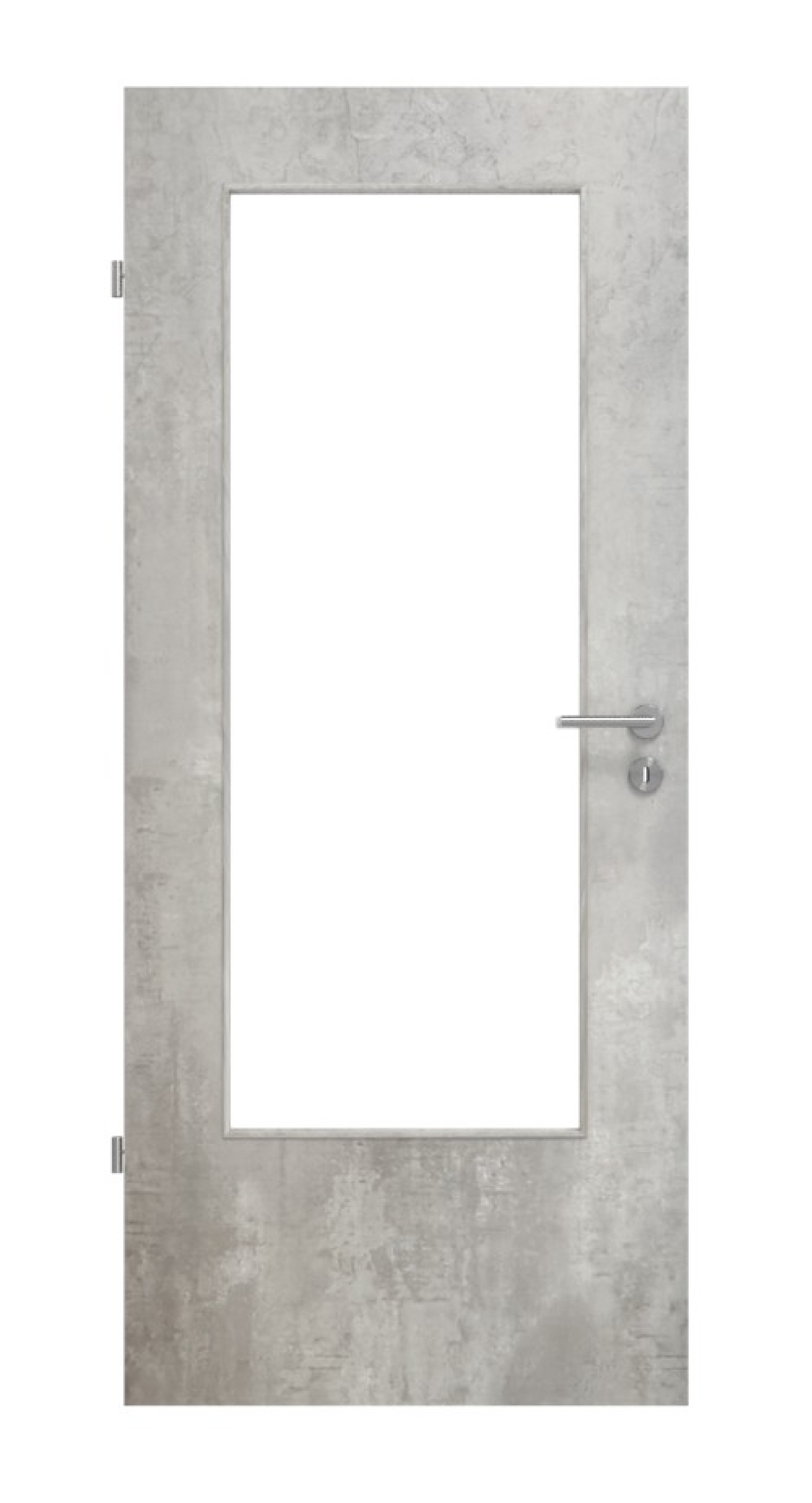 JELD-WEN Feuchtraumtür Concrete hell HPL-Primata mit Lichtausschnit LÖ-23