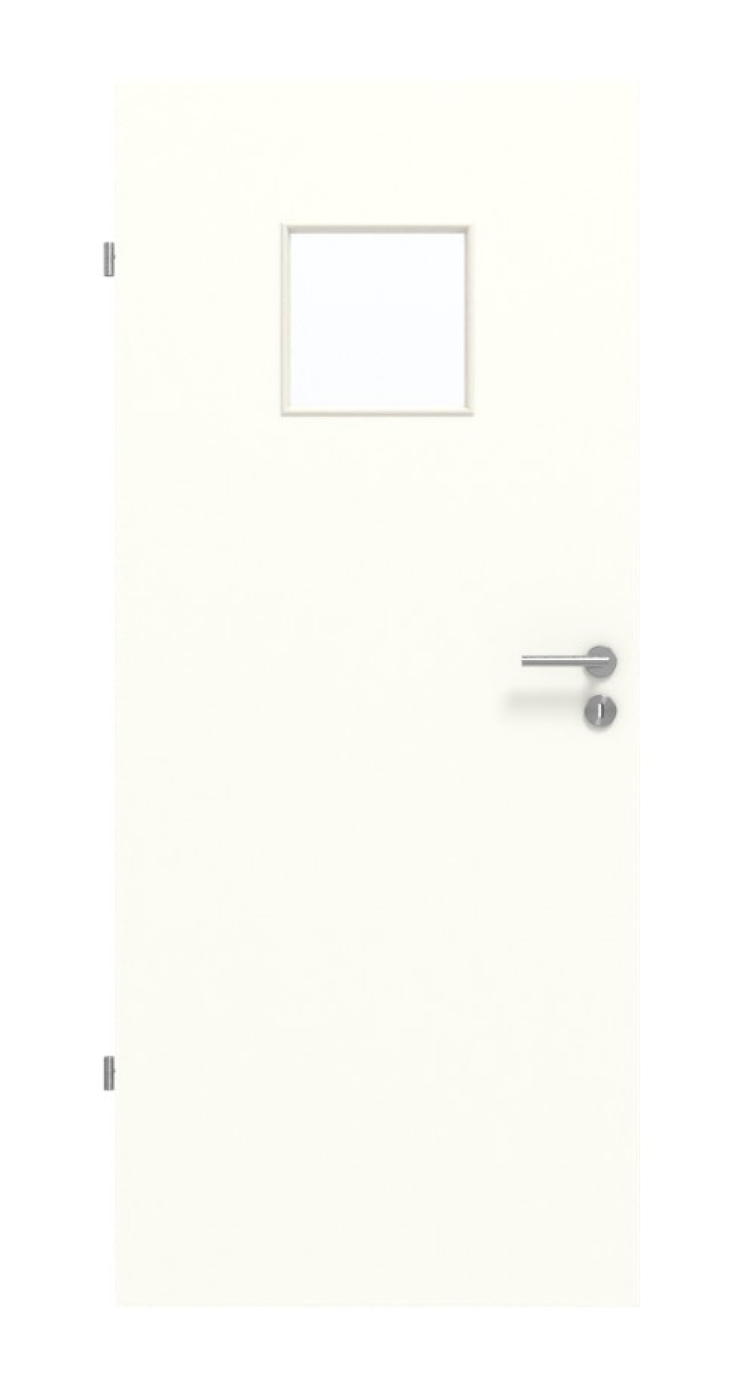 GARANT Feuchtraumtür U11026SD Kristallweiß GHK08 mit Lichtausschnitt LA-7