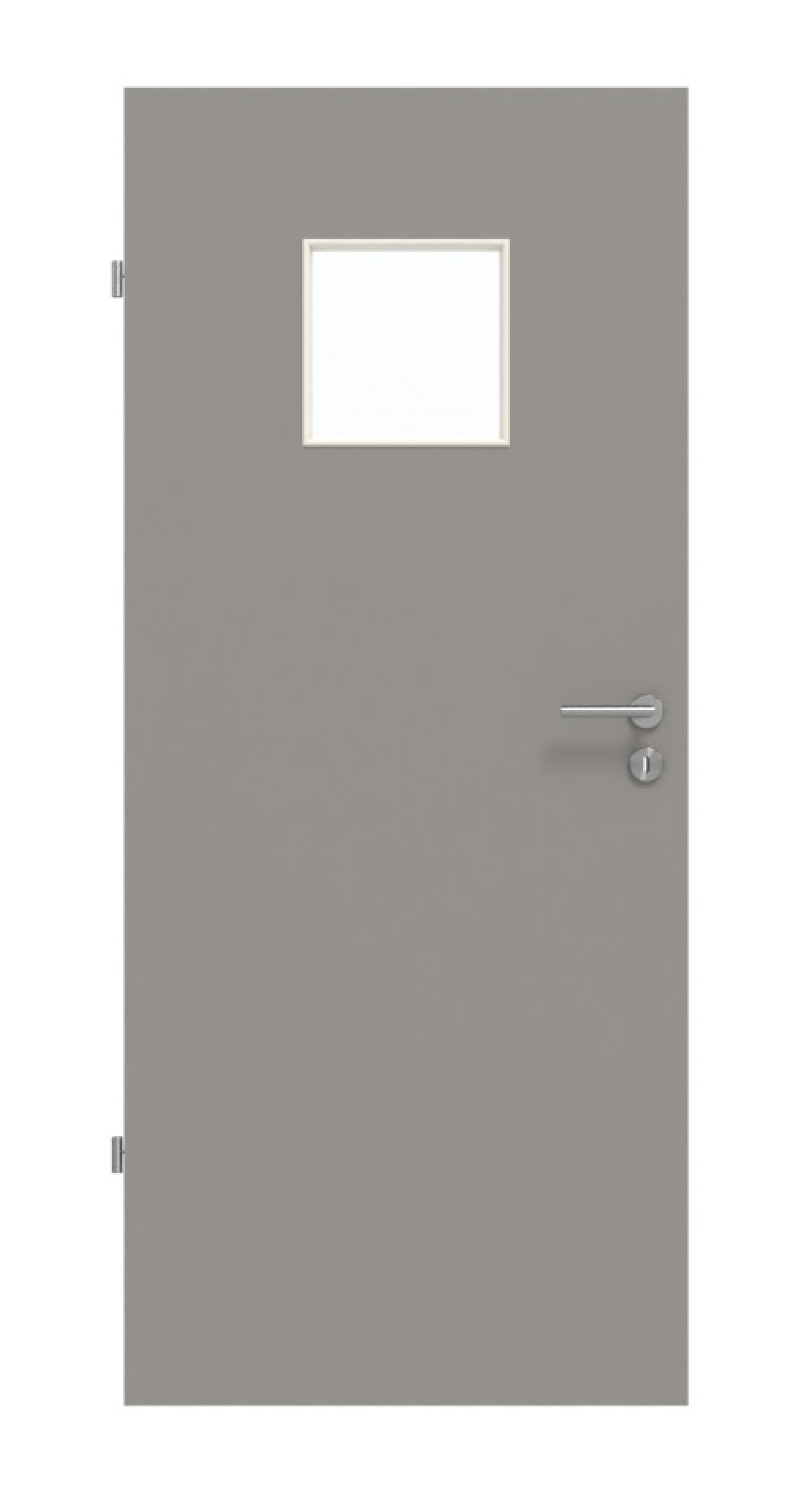 GARANT Feuchtraumtür U12115SD Platingrau GHK08 mit Lichtausschnitt LA-7