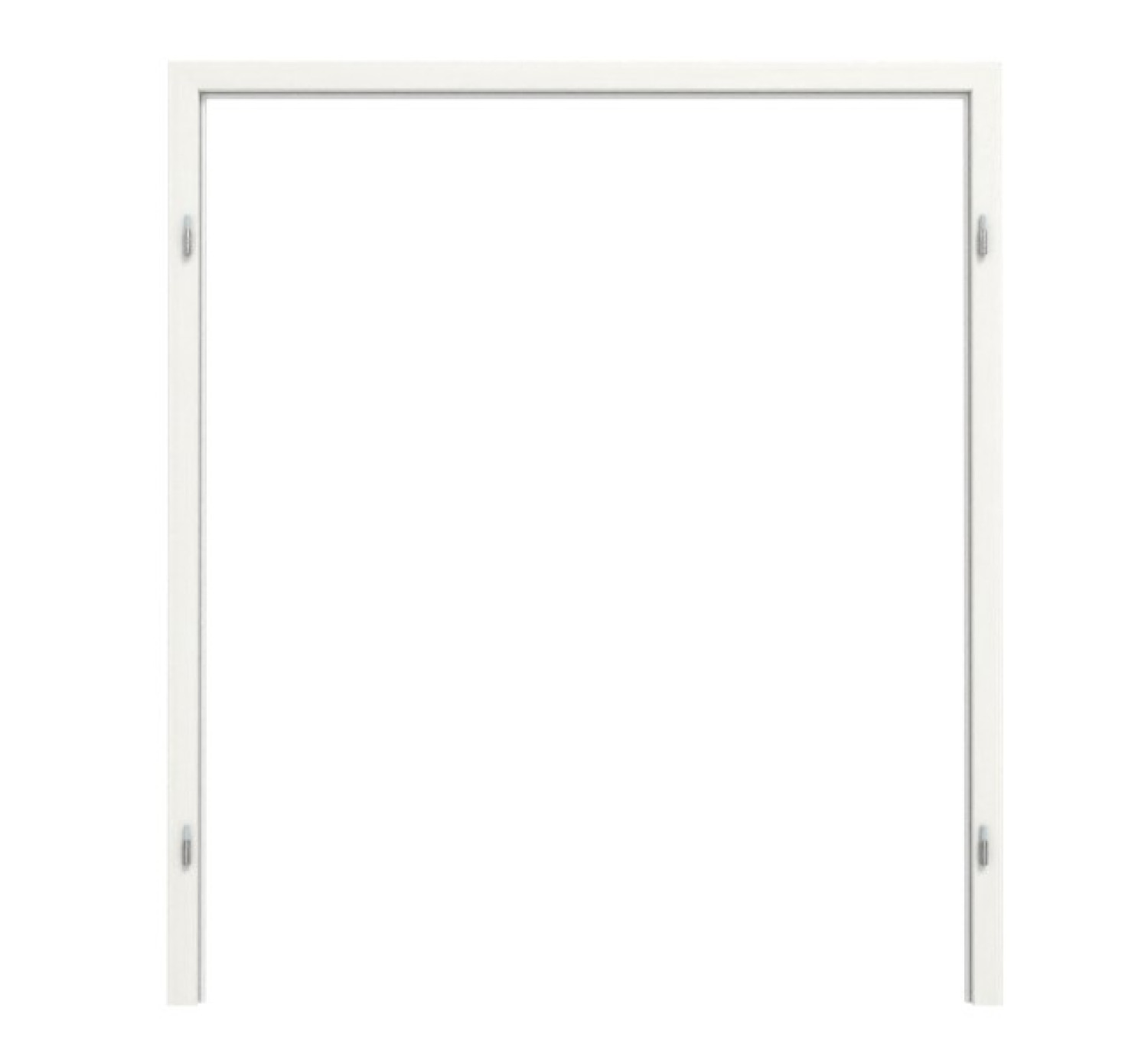 TEUTO Blendrahmen für Doppelflügeltüren Authentic Bianco CPL mit runder Kante