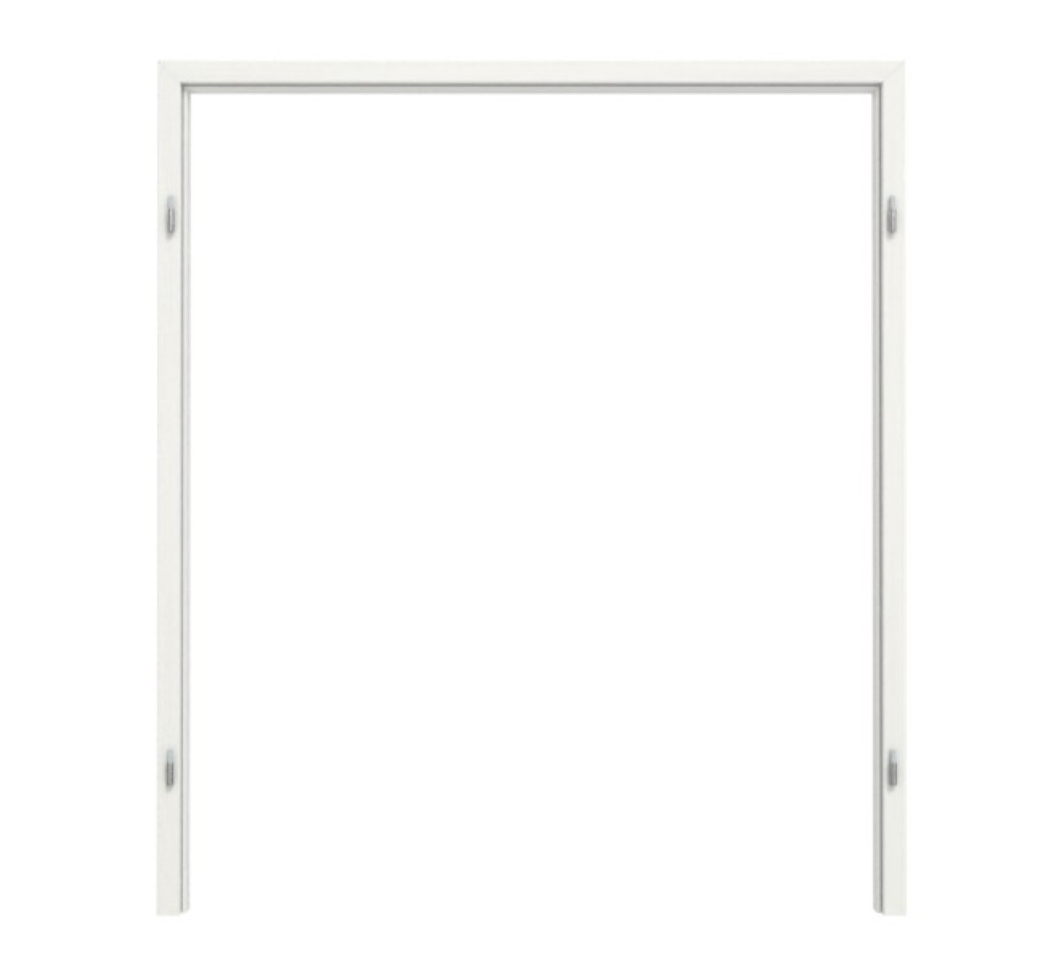 TEUTO Blockrahmen für Doppelflügeltüren Authentic Bianco CPL mit runder Kante