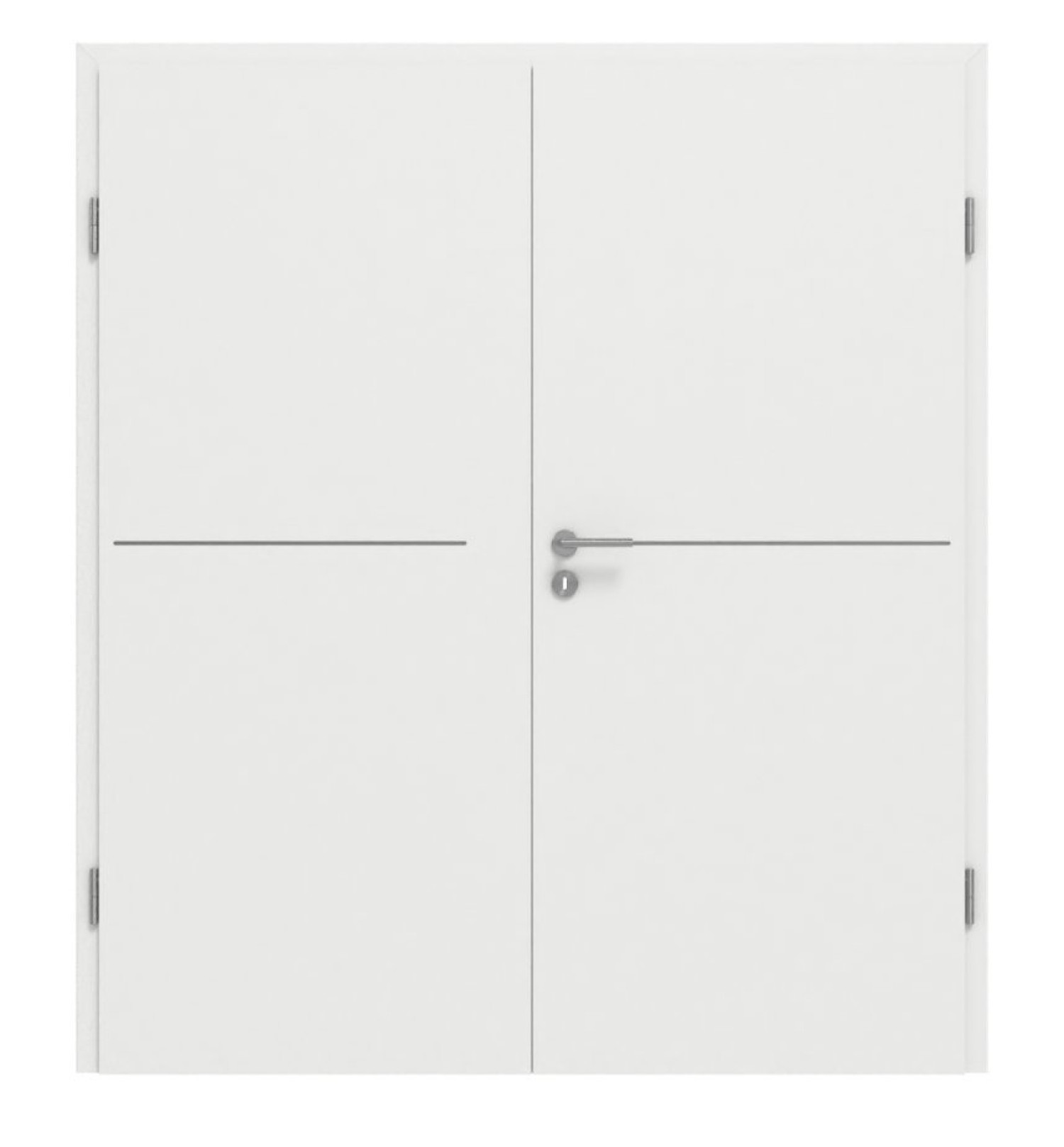 GARANT Doppelflügeltür Aura 831 Matt Weißlack 9016 G-TEC mit Zarge