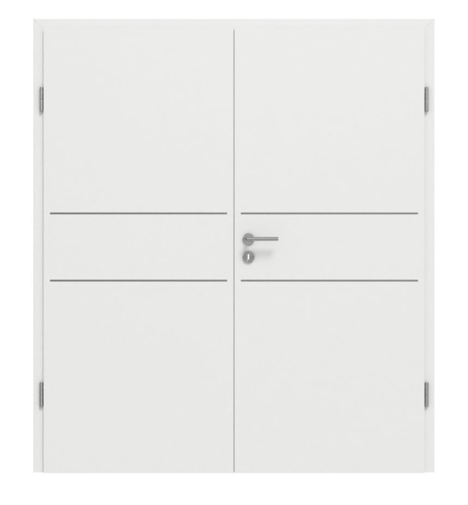 GARANT Doppelflügeltür Aura 832 Matt Weißlack 9016 G-TEC mit Zarge