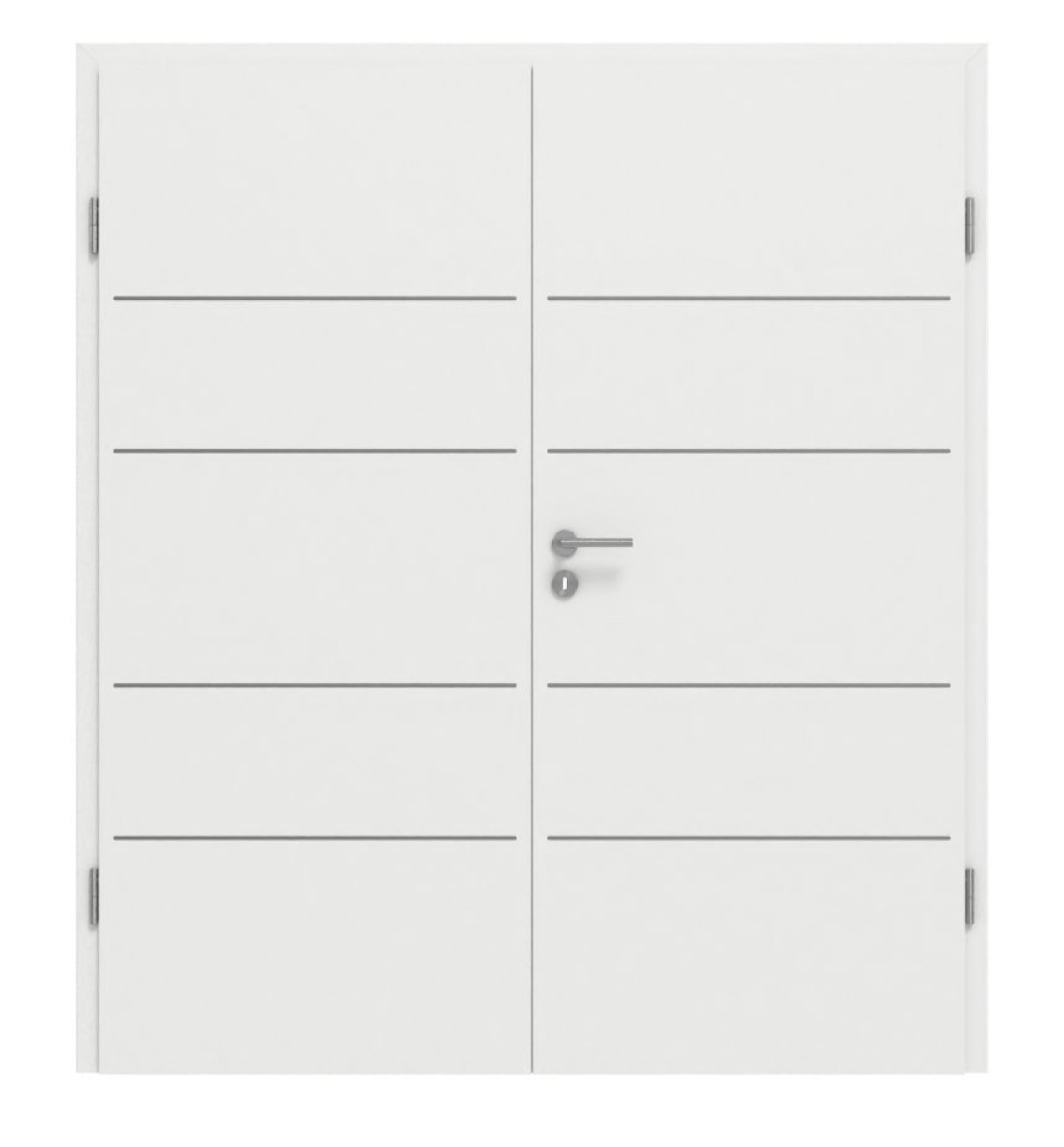 GARANT Doppelflügeltür Aura 833 Matt Weißlack 9016 G-TEC mit Zarge