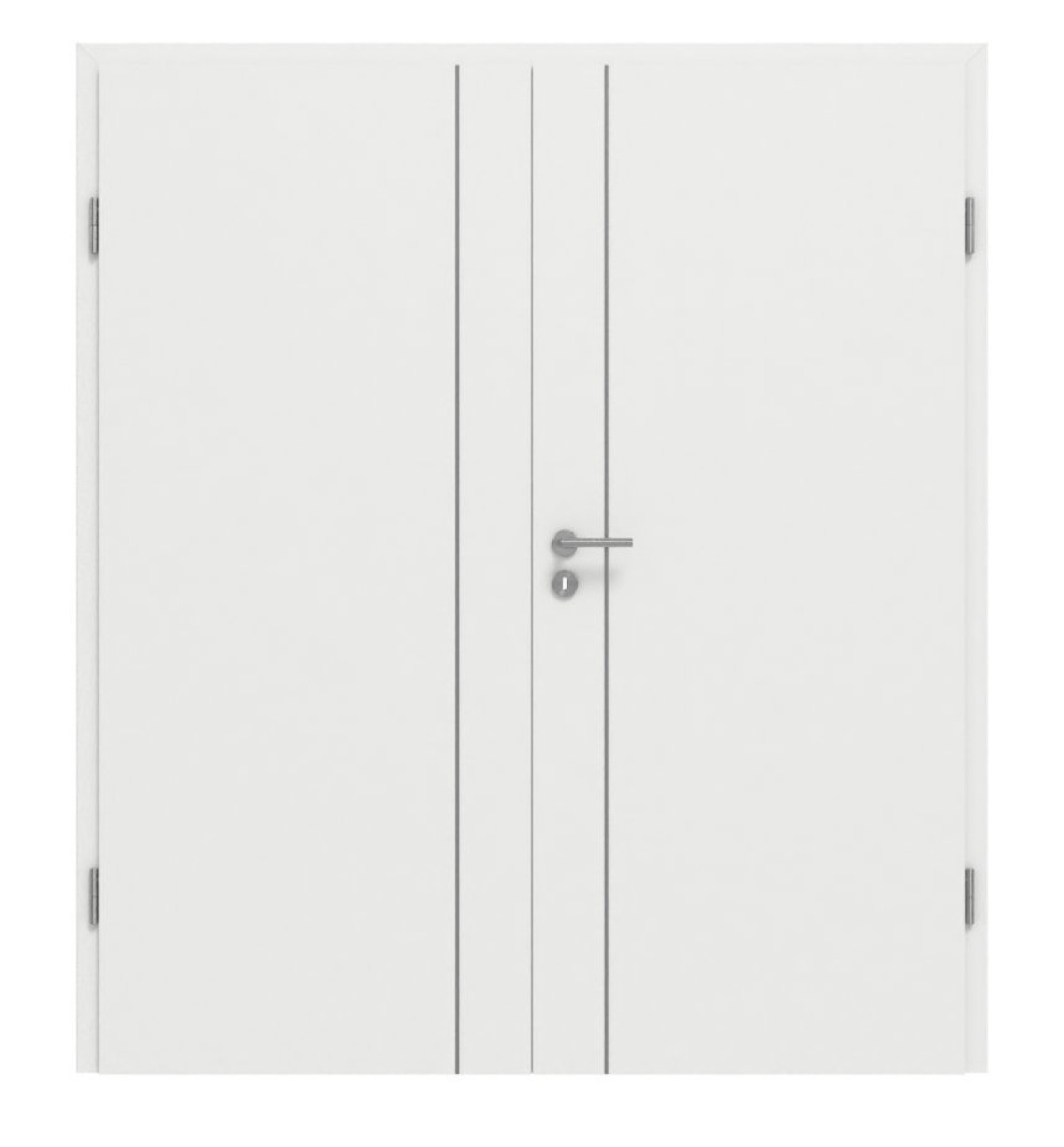 GARANT Doppelflügeltür Aura 850 Matt Weißlack 9016 G-TEC mit Zarge