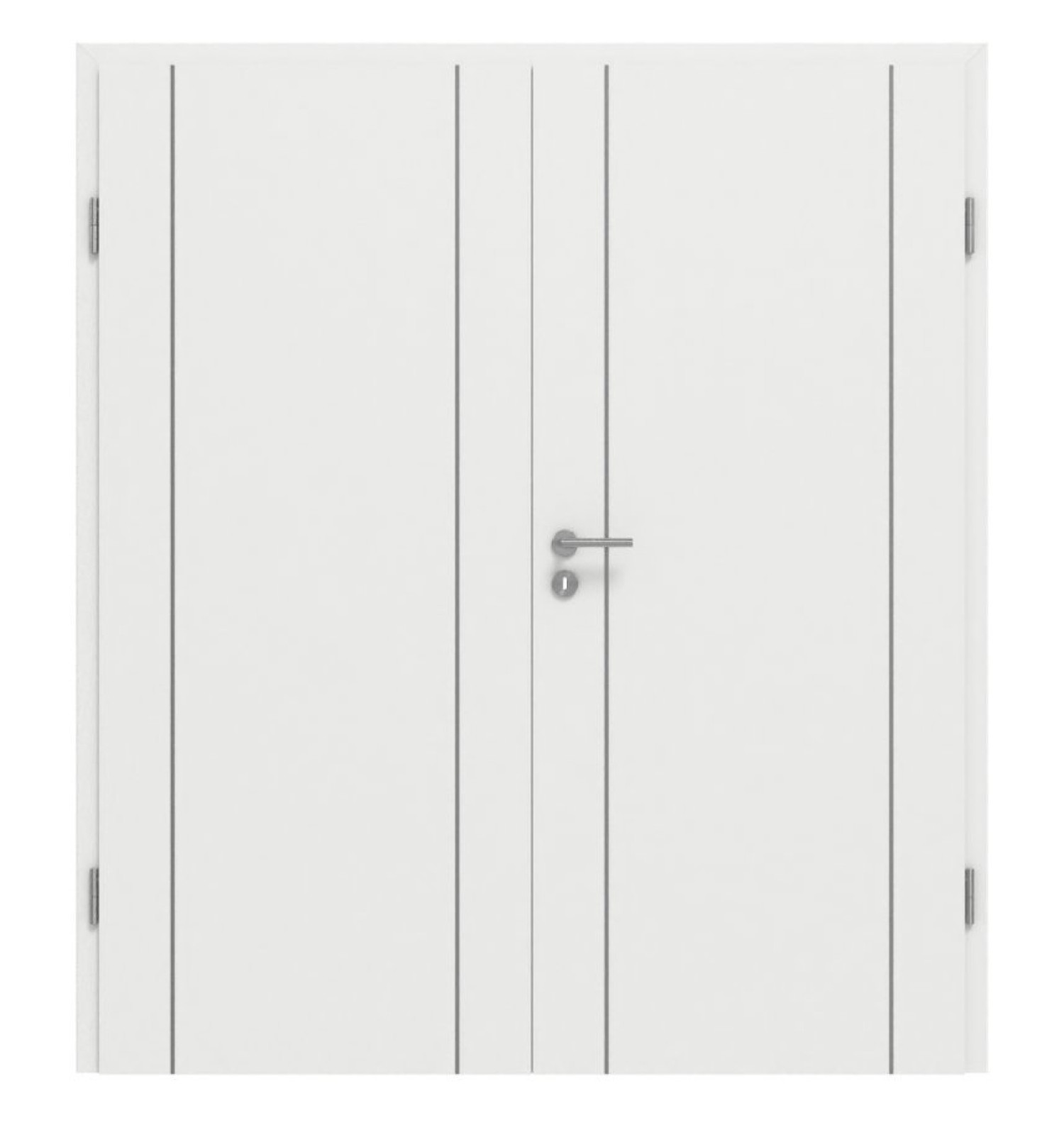 GARANT Doppelflügeltür Aura 851 Matt Weißlack 9016 G-TEC mit Zarge