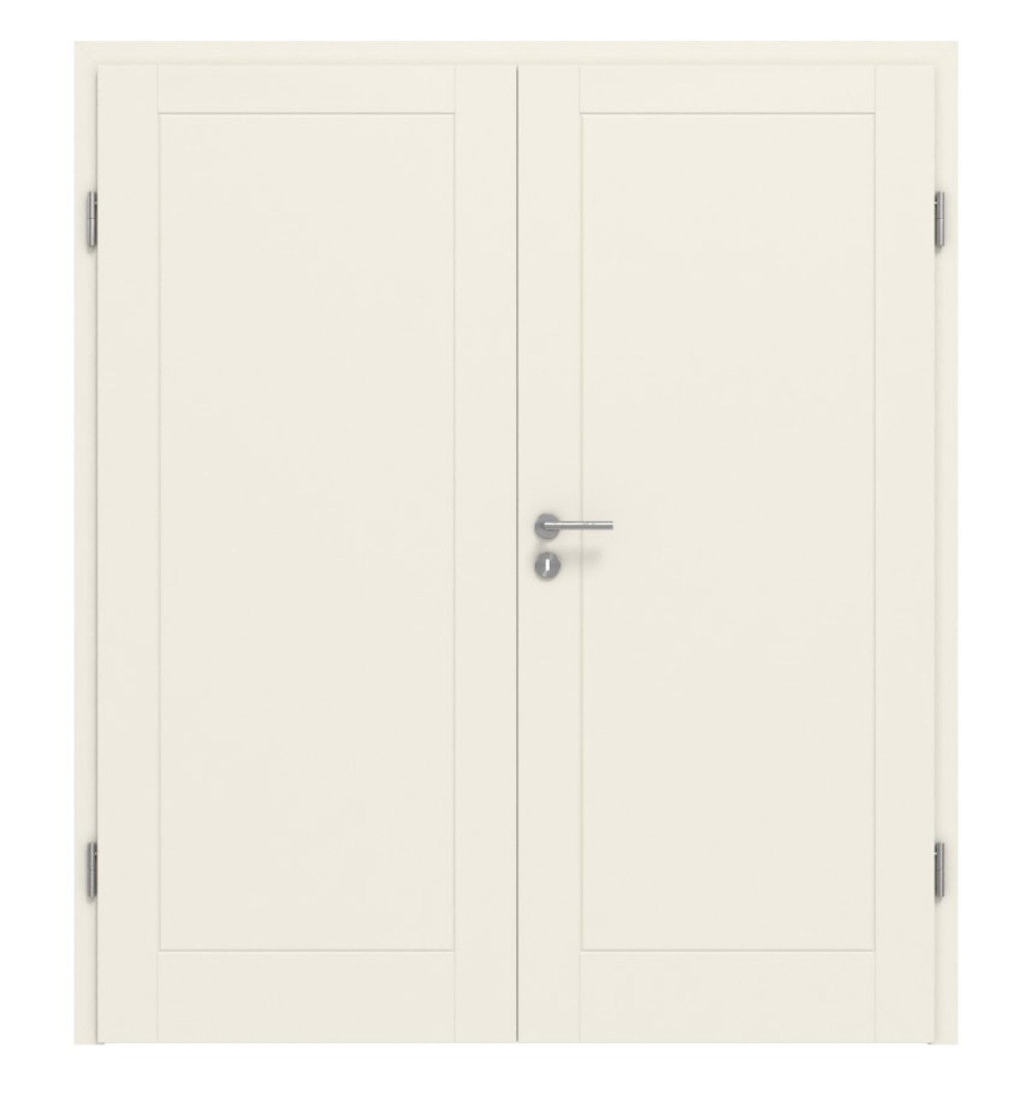 Frontansicht von Klassik Weiß RAL 9010 Westalack Bretagne 3001 Doppelflügeltür - Westag & Getalit