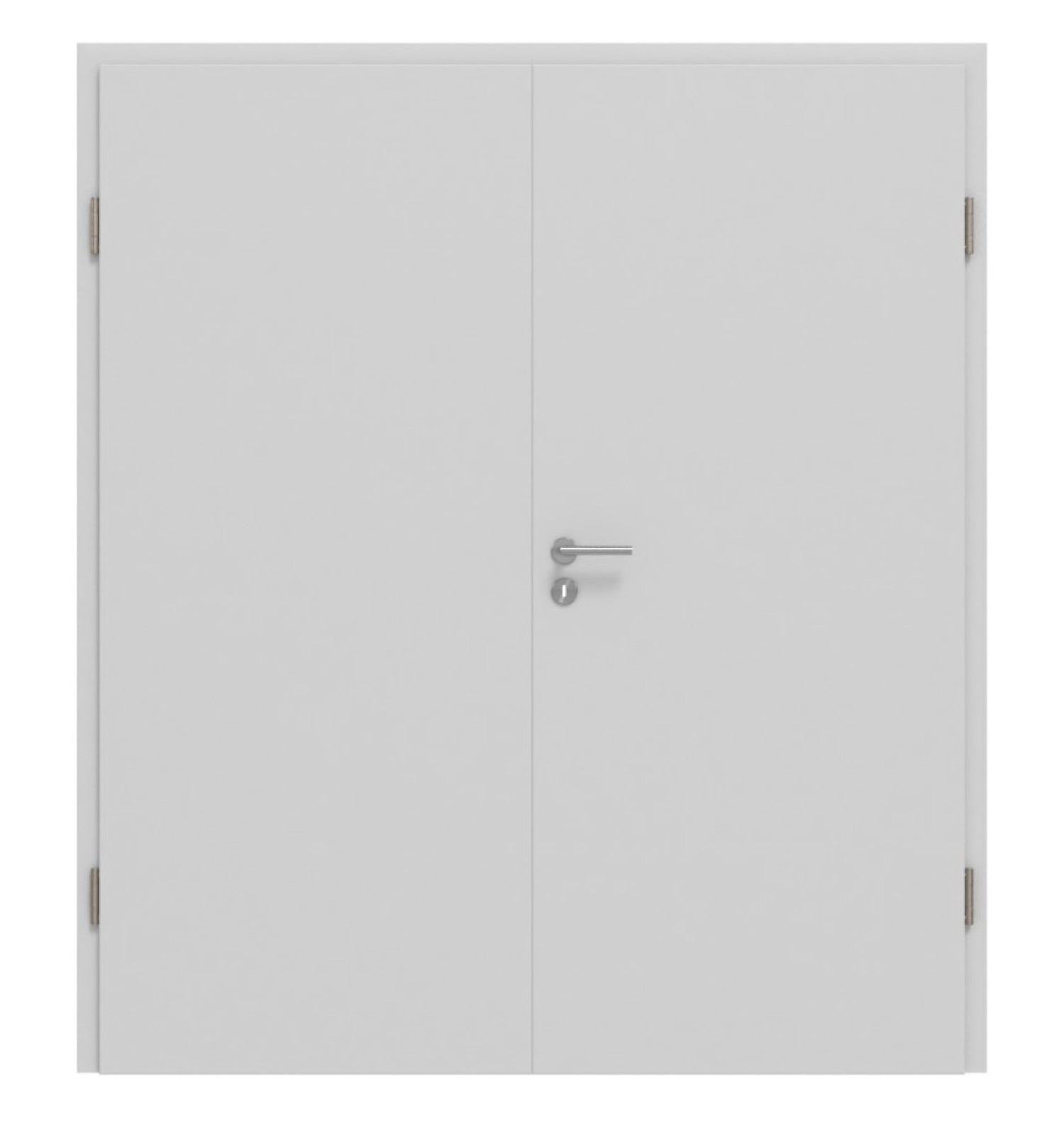 JELD-WEN Doppelflügeltür Classic Nickelgrau ähnl. RAL 7047 ExpertLack mit Zarge